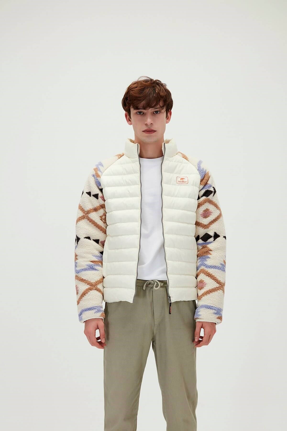 BAD BEARCeketBad Bear Pegasus Puffer Erkek Ceket 21.02.15.001-C05ECRU