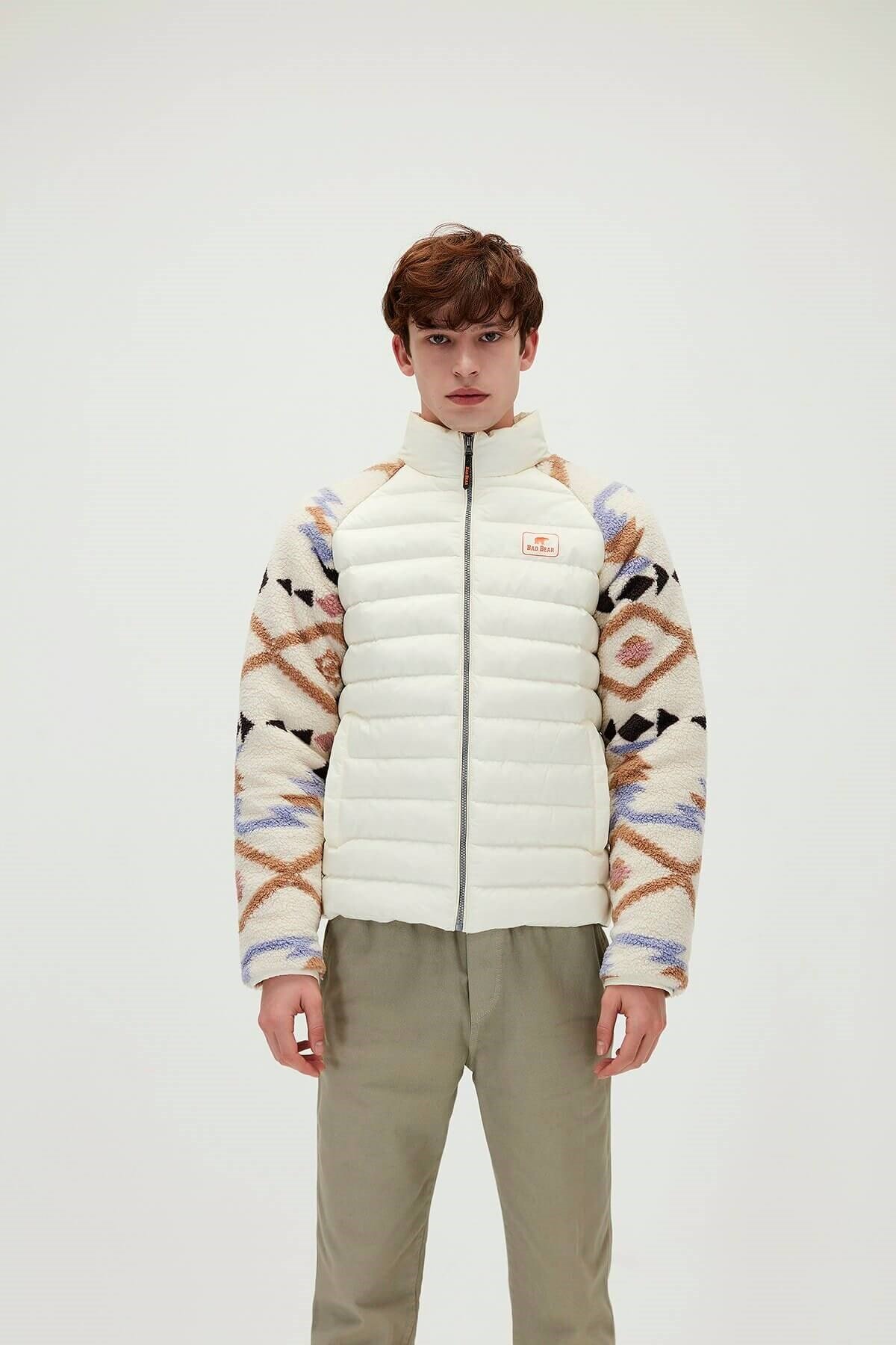 BAD BEARCeketBad Bear Pegasus Puffer Erkek Ceket 21.02.15.001-C05ECRU