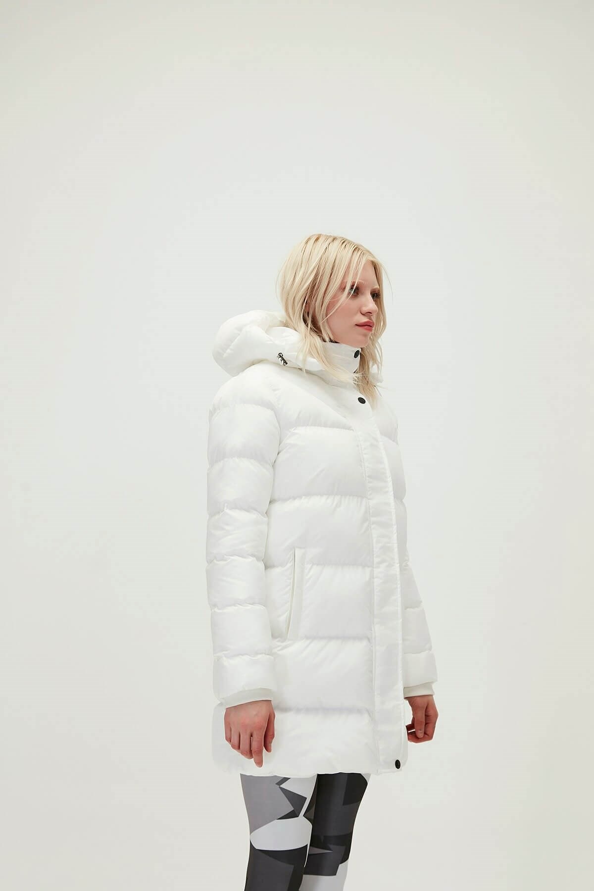 BAD BEARMontBad Bear Nikita Puffer Kadın Mont 21.04.15.001-C04OFF-WHITE