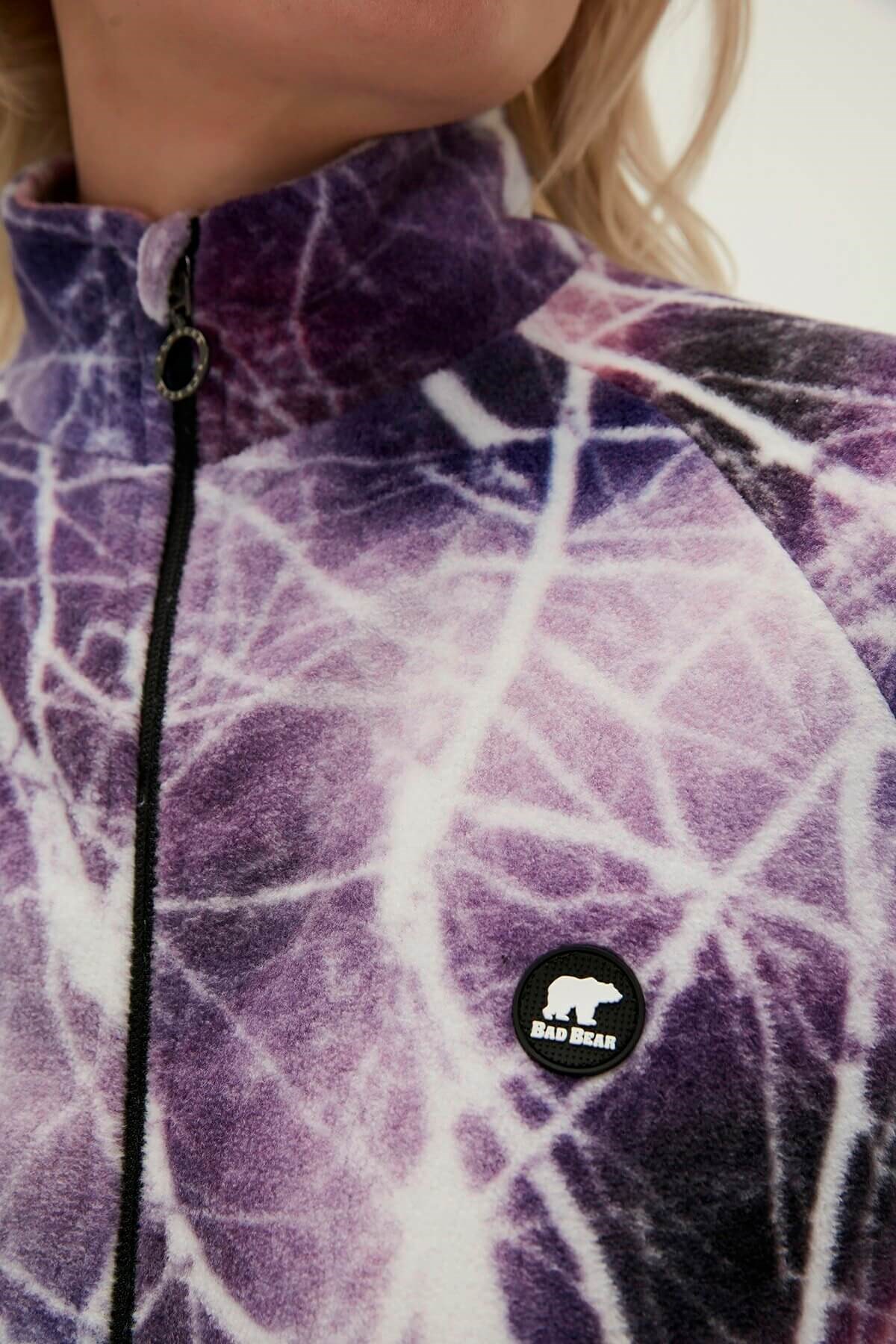 BAD BEARPolar SweatshirtBad Bear Equinox Full Zip Polar Kadın Polar Sweatshirt 21.04.21.001 PRLPurple