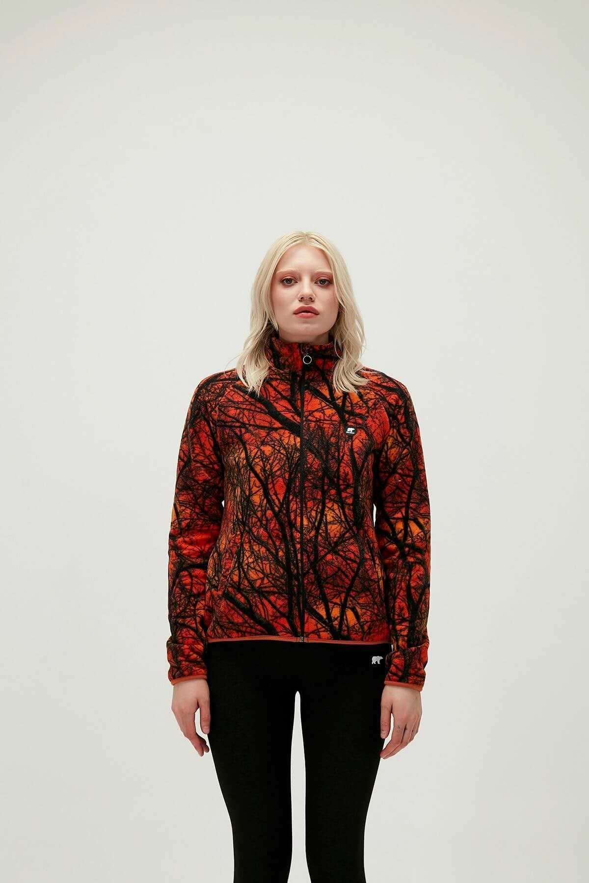 BAD BEARPolar SweatshirtBad Bear Equinox Full Zip Polar Kadın Polar Sweatshirt 21.04.21.001 ORNGTURUNCU