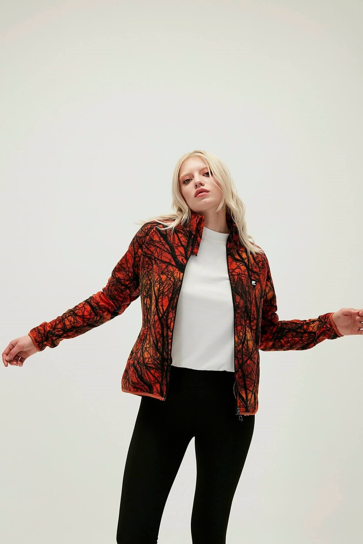 BAD BEARPolar SweatshirtBad Bear Equinox Full Zip Polar Kadın Polar Sweatshirt 21.04.21.001 ORNGTURUNCU