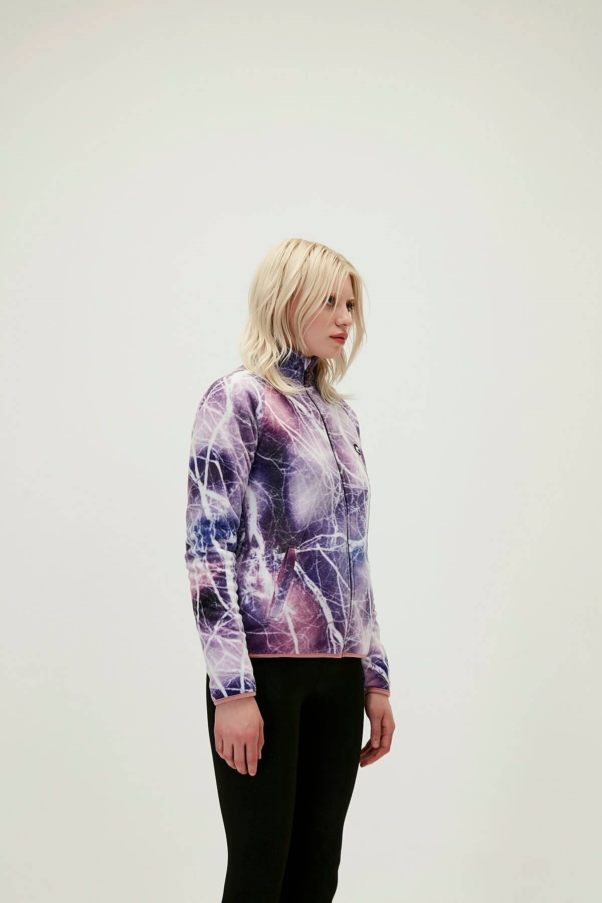 BAD BEARPolar SweatshirtBad Bear Equinox Full Zip Polar Kadın Polar Sweatshirt 21.04.21.001 PRLPurple