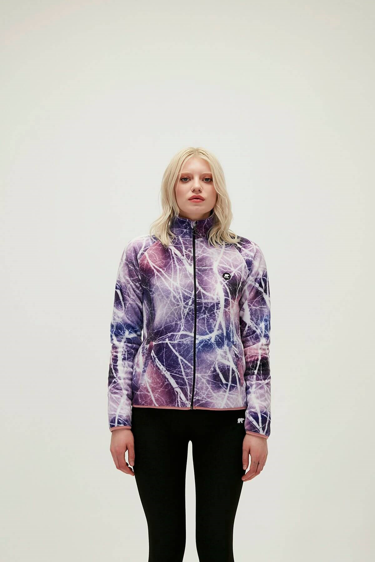 BAD BEARPolar SweatshirtBad Bear Equinox Full Zip Polar Kadın Polar Sweatshirt 21.04.21.001 PRLPurple