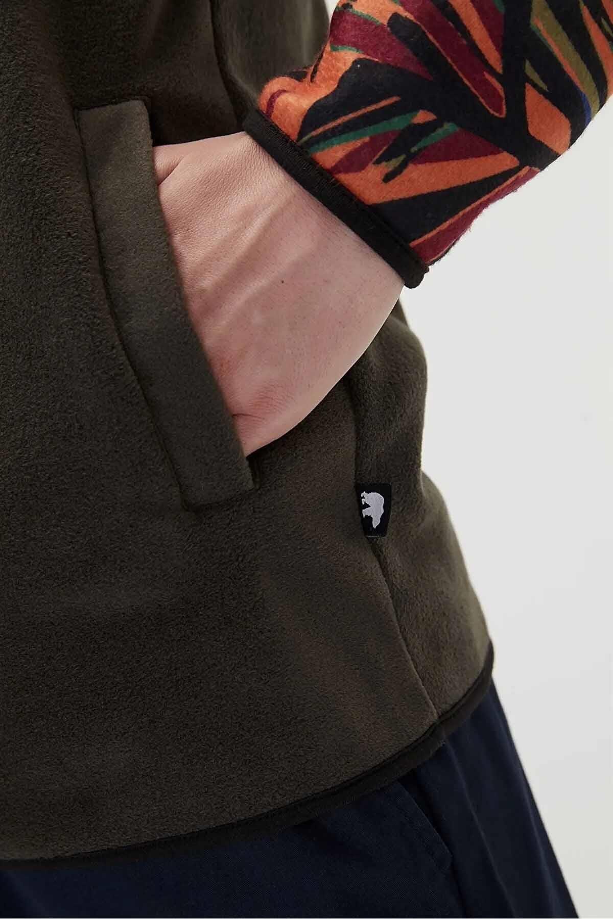 BAD BEARPolar SweatshirtBad Bear Mirage Half Zip Polar Erkek Polar Sweatshirt 21.02.21.007 OrngORANGE