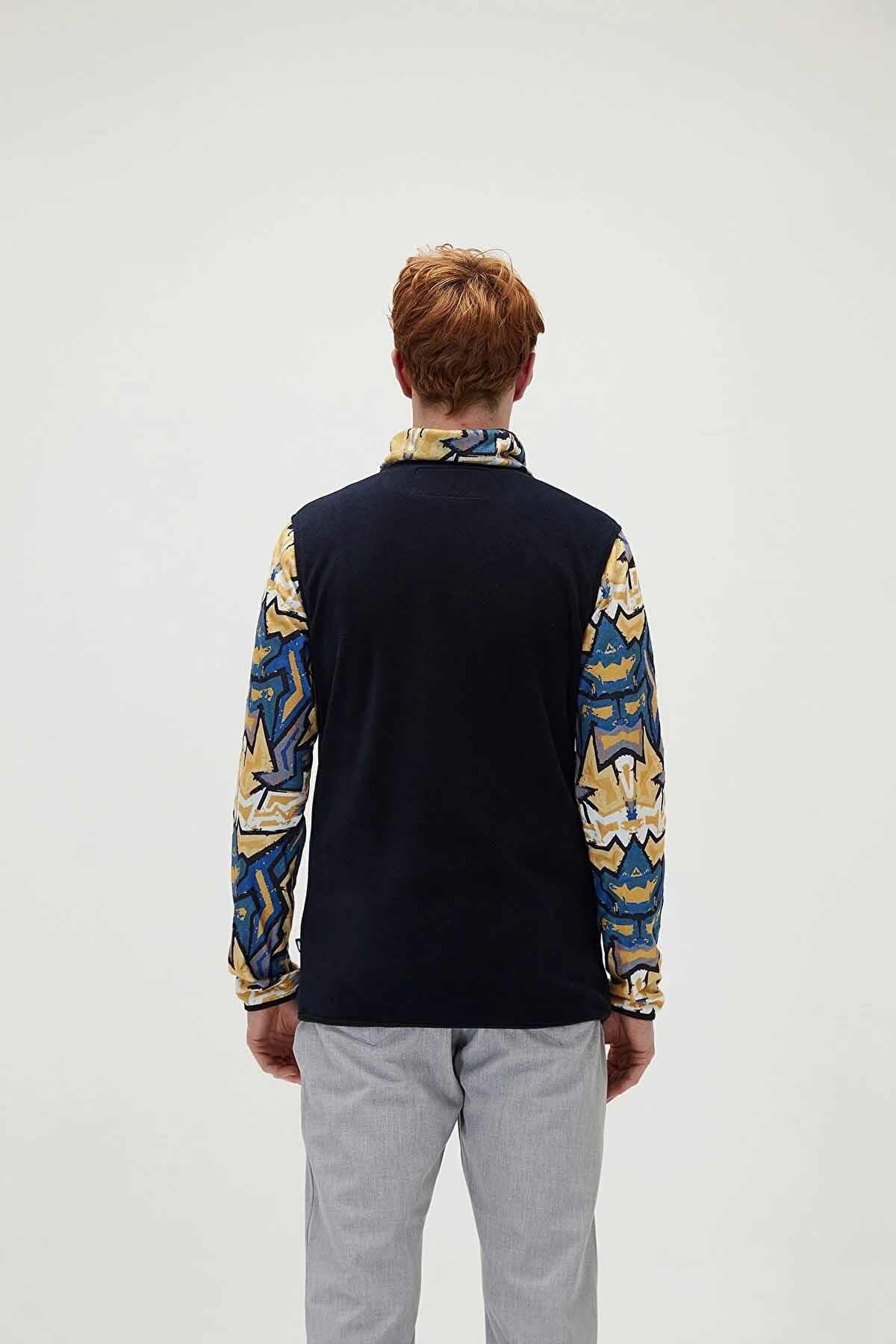 BAD BEARPolar SweatshirtBad Bear Mirage Half Zip Polar Erkek Polar Sweatshirt 21.02.21.007 BluBLUE