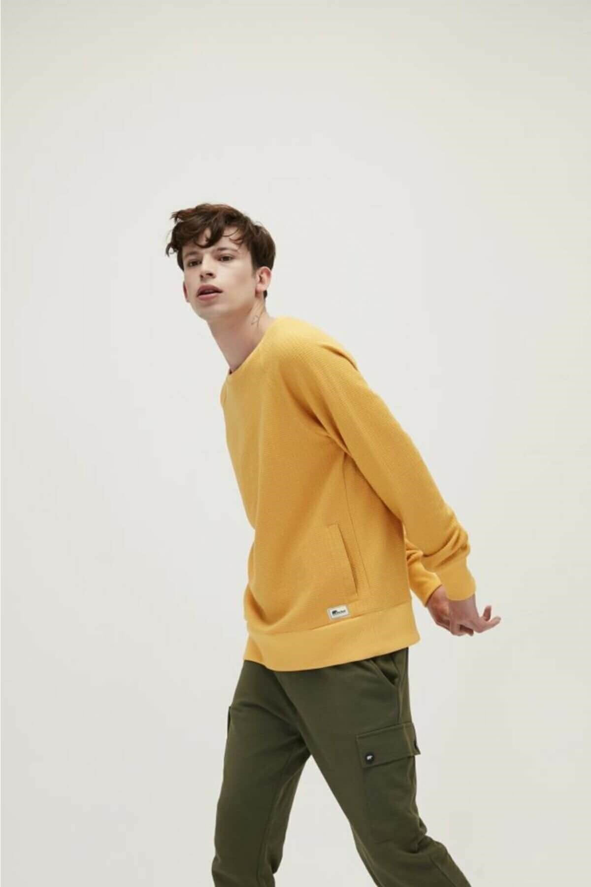 BAD BEARSweatshirtBad Bear Corn Erkek Sweatshirt 21.02.12.031 MSTMUSTARD