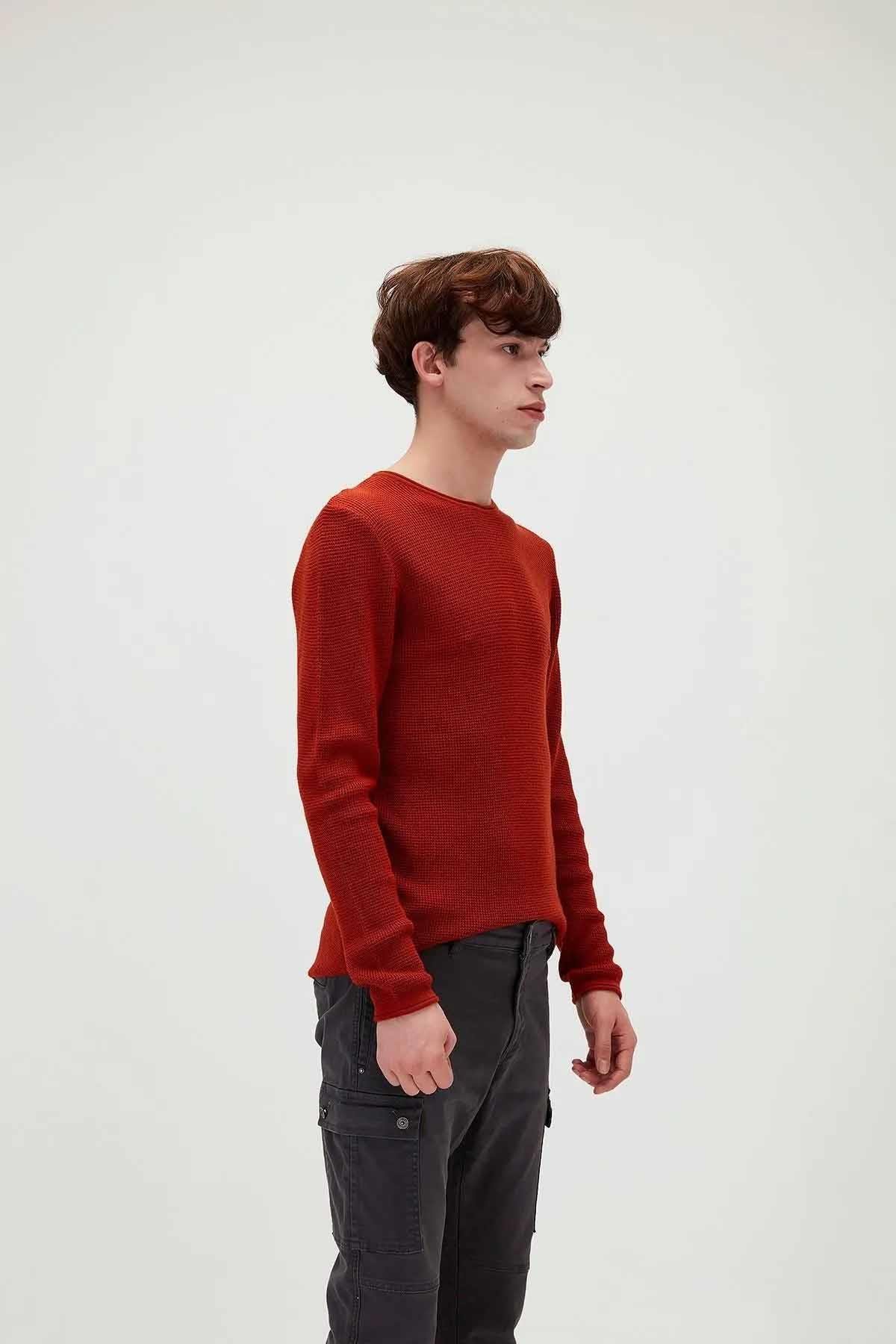 BAD BEARSweatshirtBad bear DAPPLE KNIT Erkek Sweatshirt 19.02.22.009BRICK