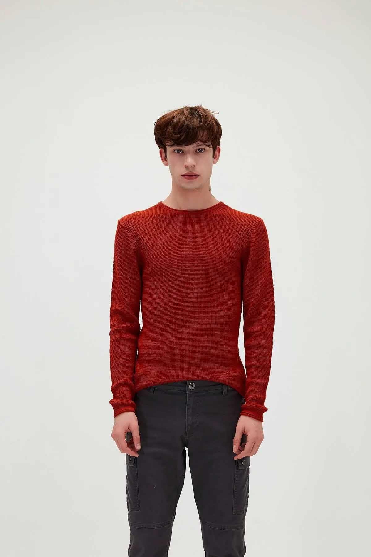 BAD BEARSweatshirtBad bear DAPPLE KNIT Erkek Sweatshirt 19.02.22.009BRICK