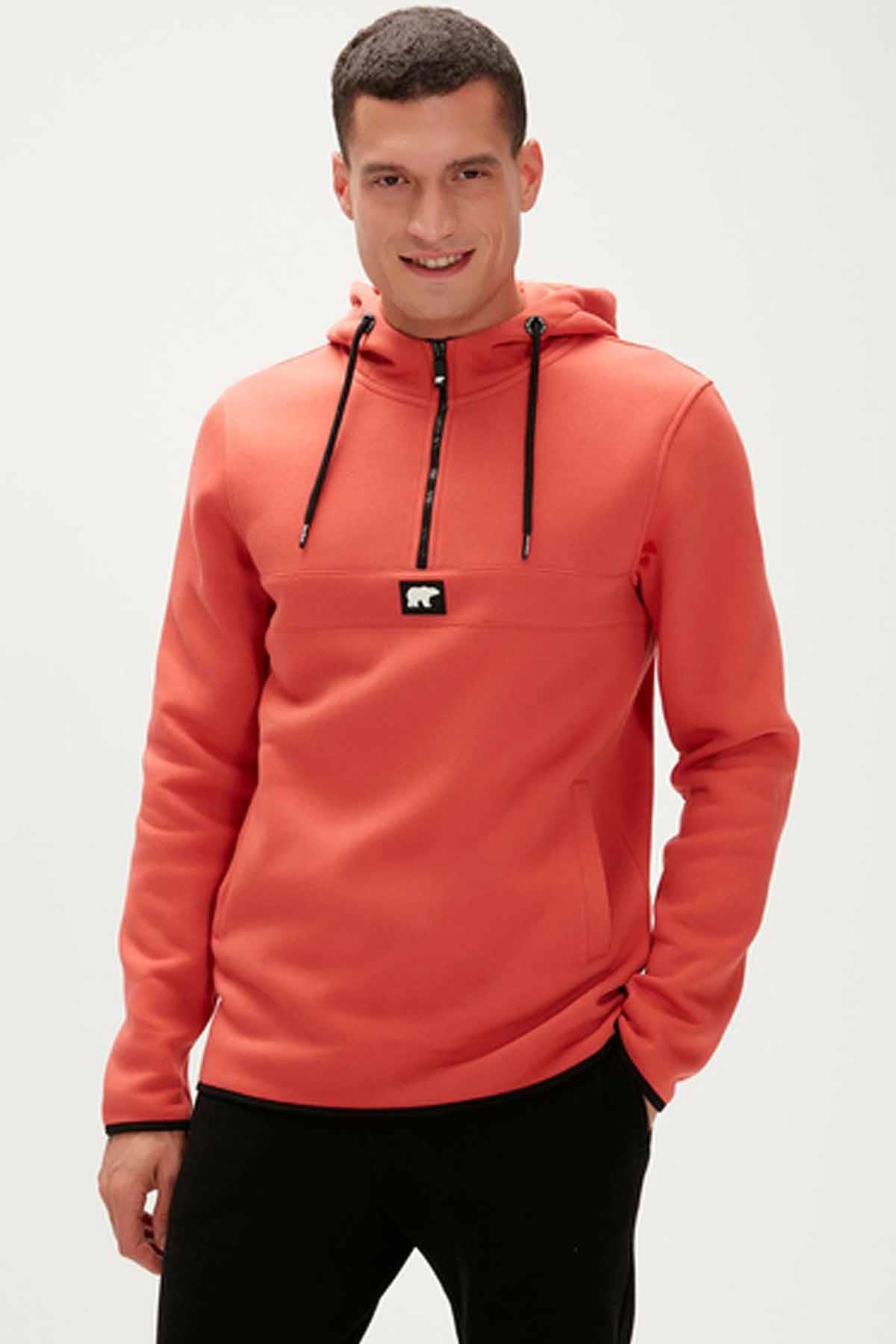 BAD BEARSweatshirtBad Bear Defence Half-Zip Hoodie Erkek Sweatshirt 19.02.27.027GINGER