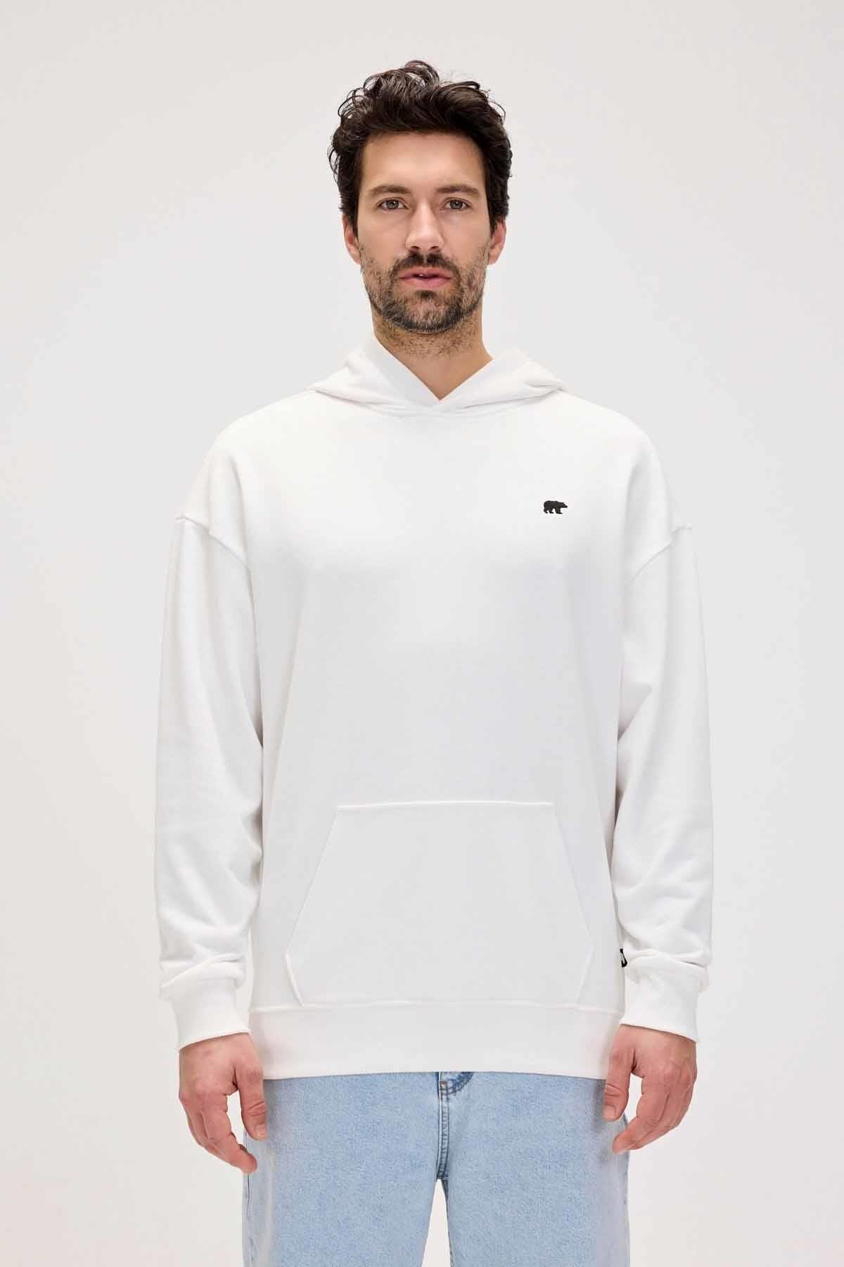 BAD BEARSweatshirtBad bear DRAKE HOODIE OS Erkek Sweatshirt 24.02.12.014OFF-WHITE