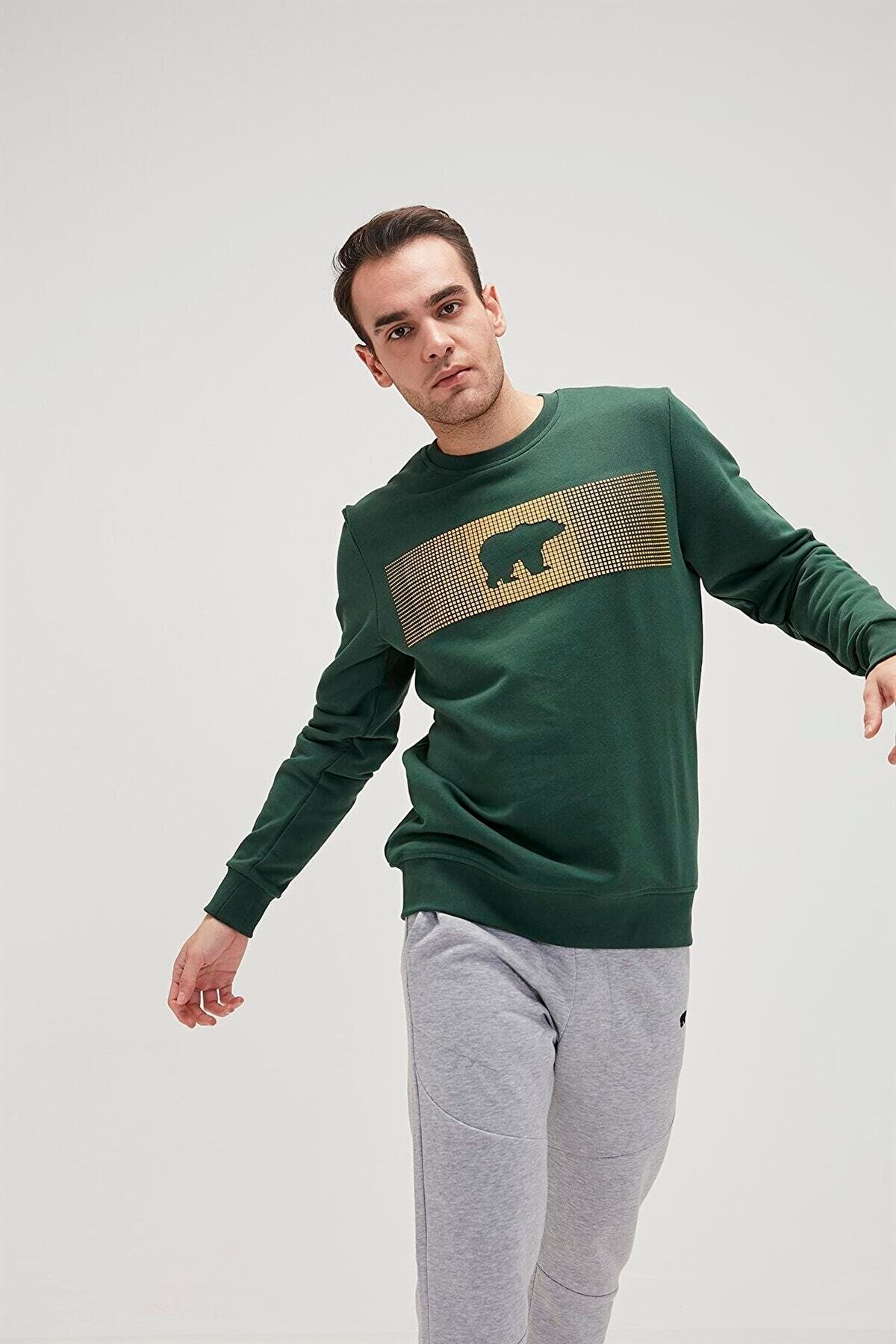 BAD BEARSweatshirtBad Bear FANCY CREWNECK Erkek Sweatshirt 19.02.12.007FOREST