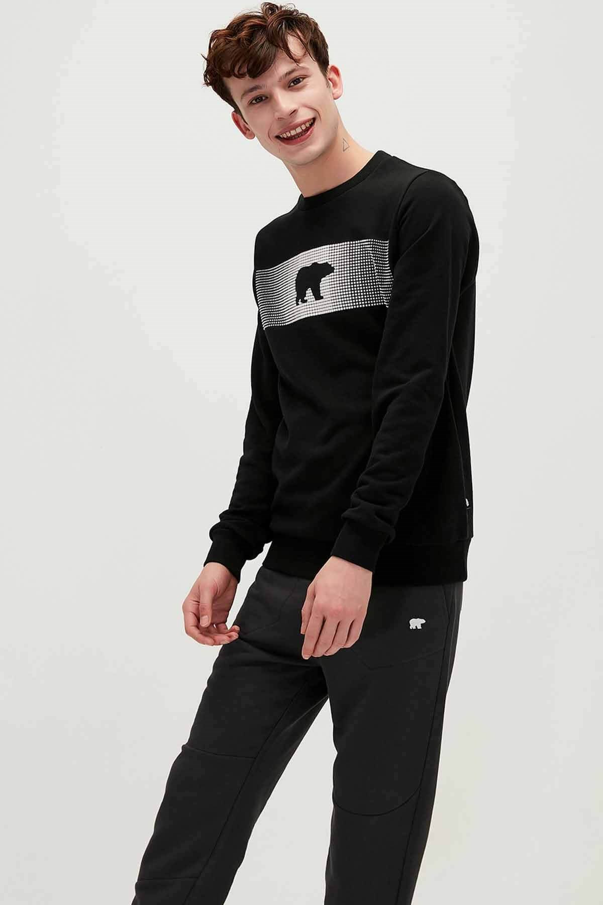 BAD BEARSweatshirtBad Bear Fancy Crewneck Erkek Sweatshirt 19.02.12.007-C01NIGHT