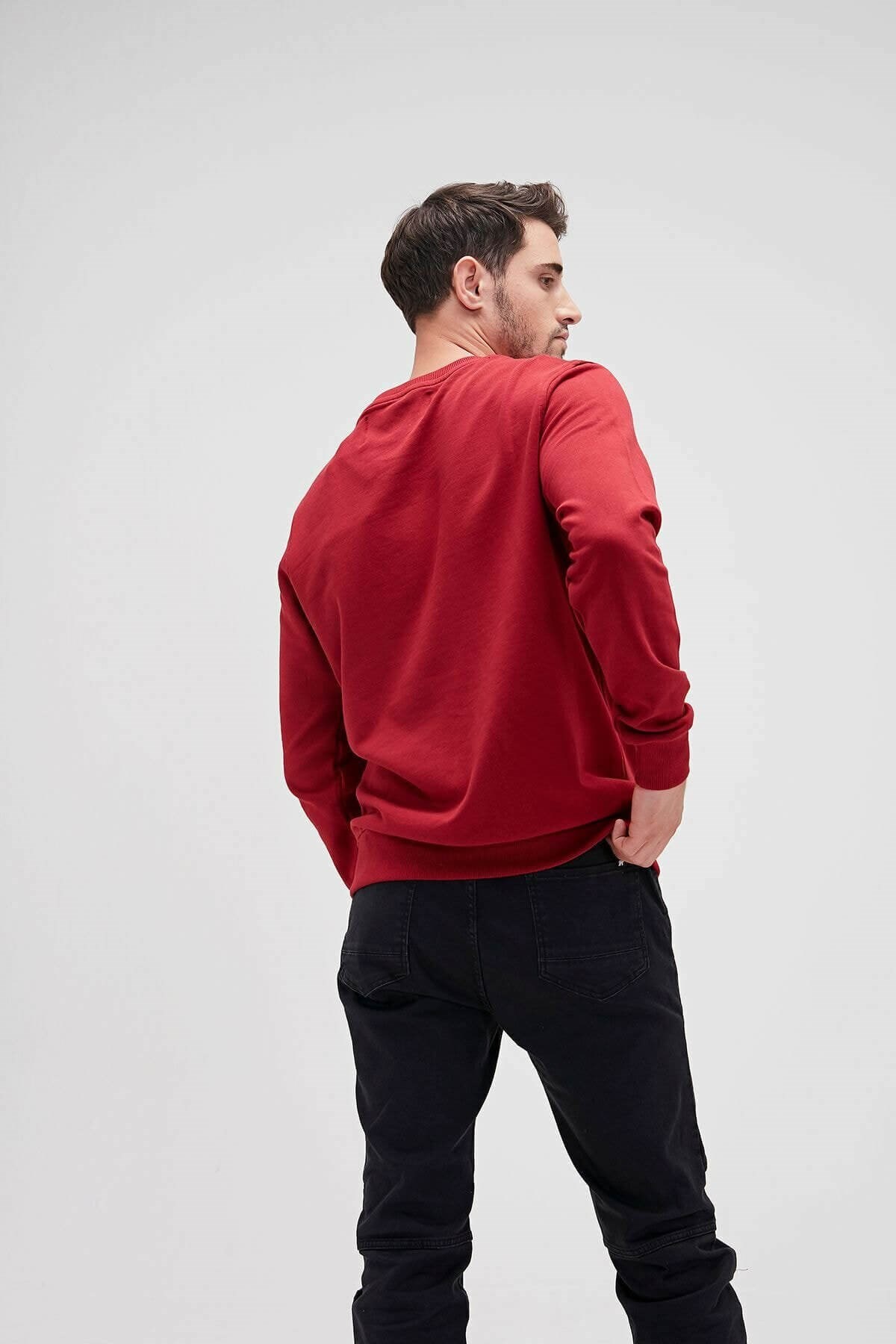 BAD BEARSweatshirtBad Bear FORWARD CREWNECK Erkek Sweatshirt 19.02.12.009 MRNBORDO