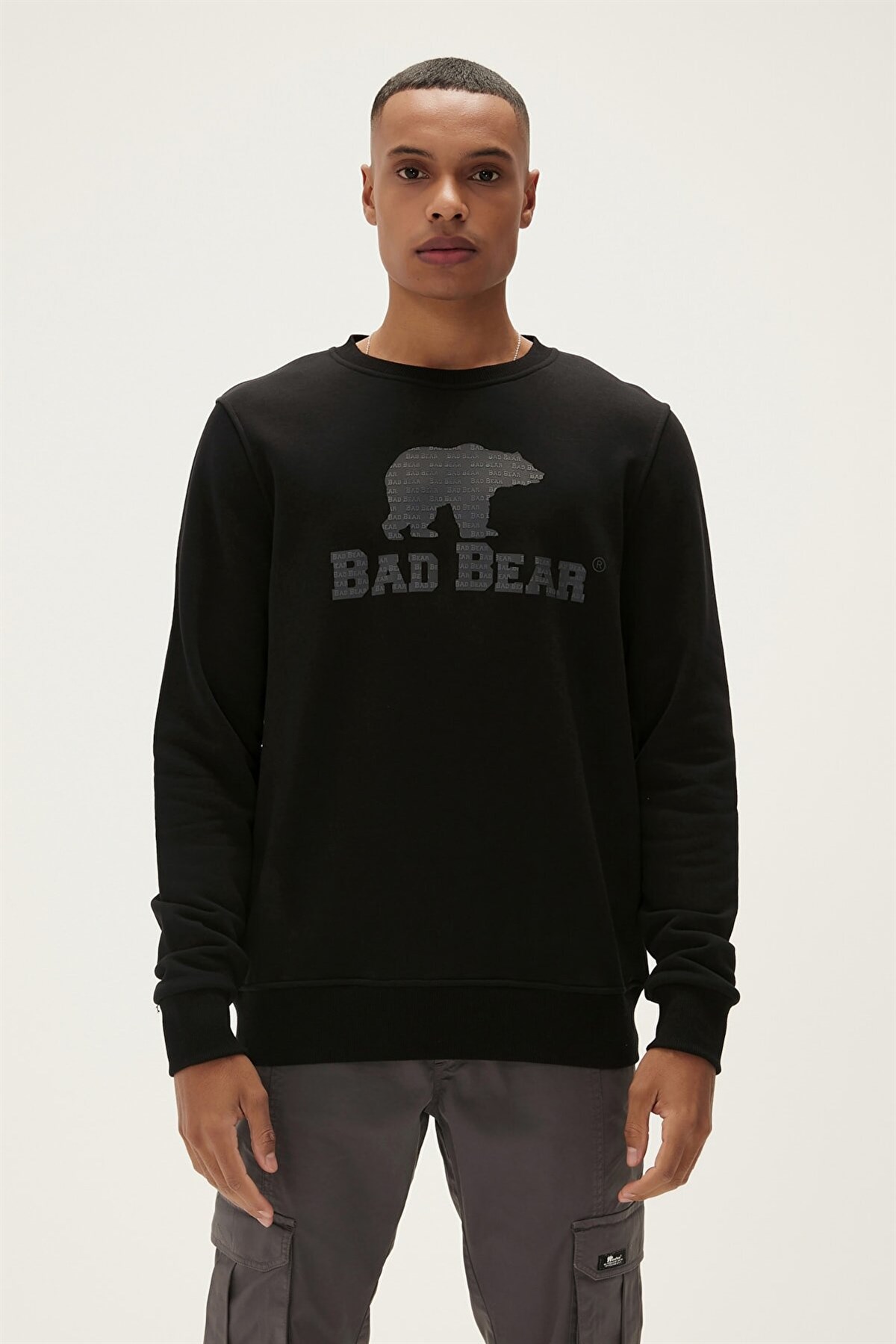 BAD BEARSweatshirtBad Bear Logo Crewneck Erkek Sweatshirt 22.02.12.007Siyah