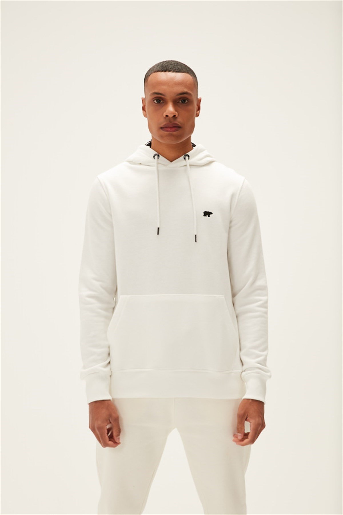 BAD BEARSweatshirtBad Bear Neck Hoodıe Erkek Sweatshirt 22.02.12.032BEYAZ