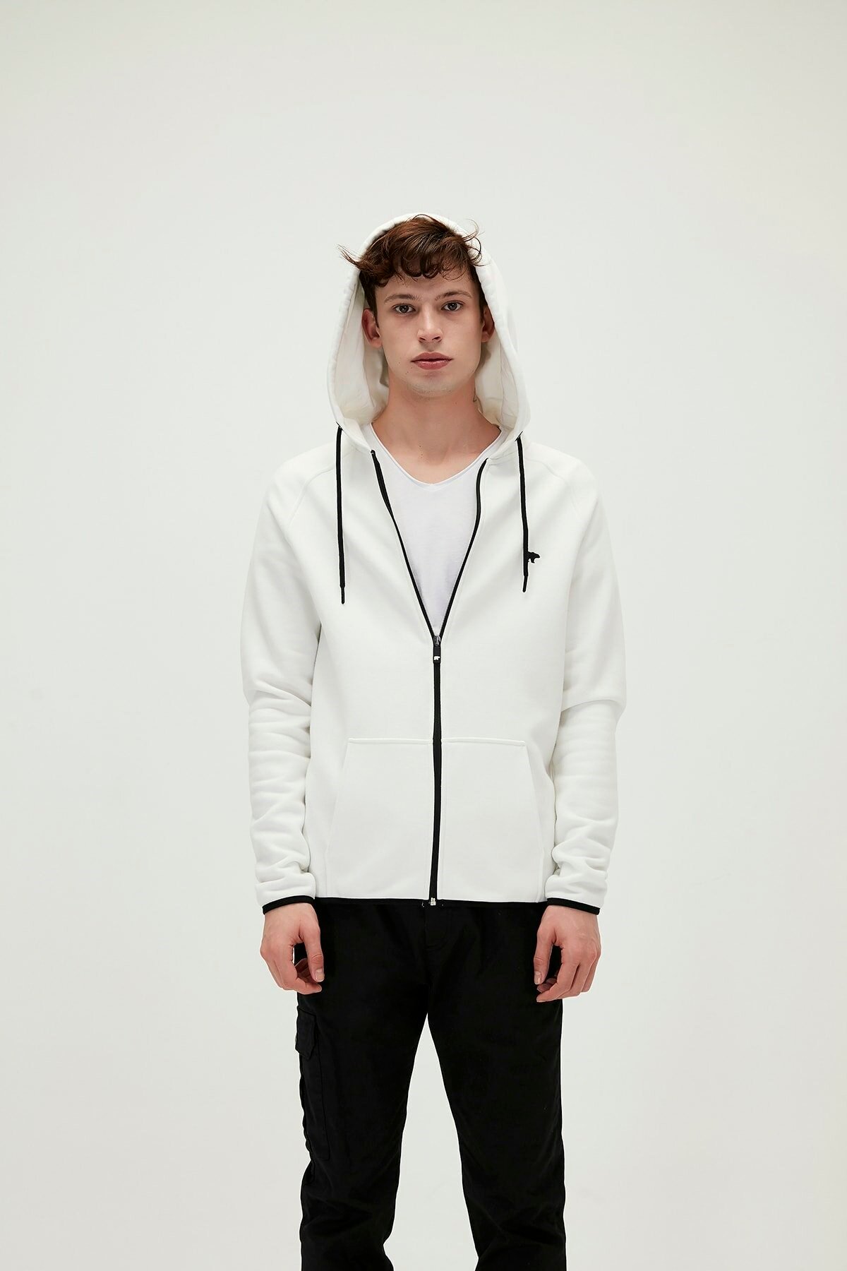 BAD BEARSweatshirtBad Bear Offense Full-Zip Erkek Sweatshirt 21.02.12.027-C04OFF-WHITE