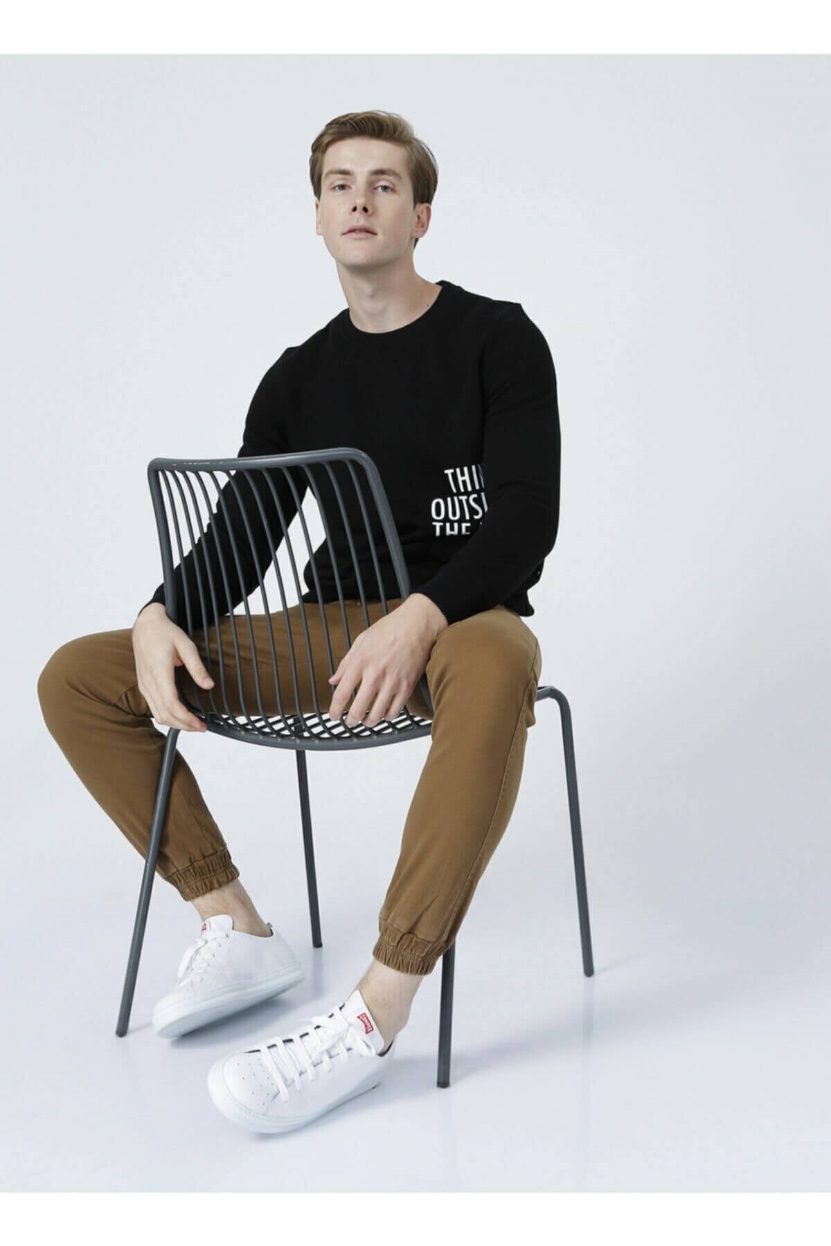 BAD BEARSweatshirtBad Bear Outside Crewneck Erkek Sweatshirt 21.02.12.010 NGTSIYAH