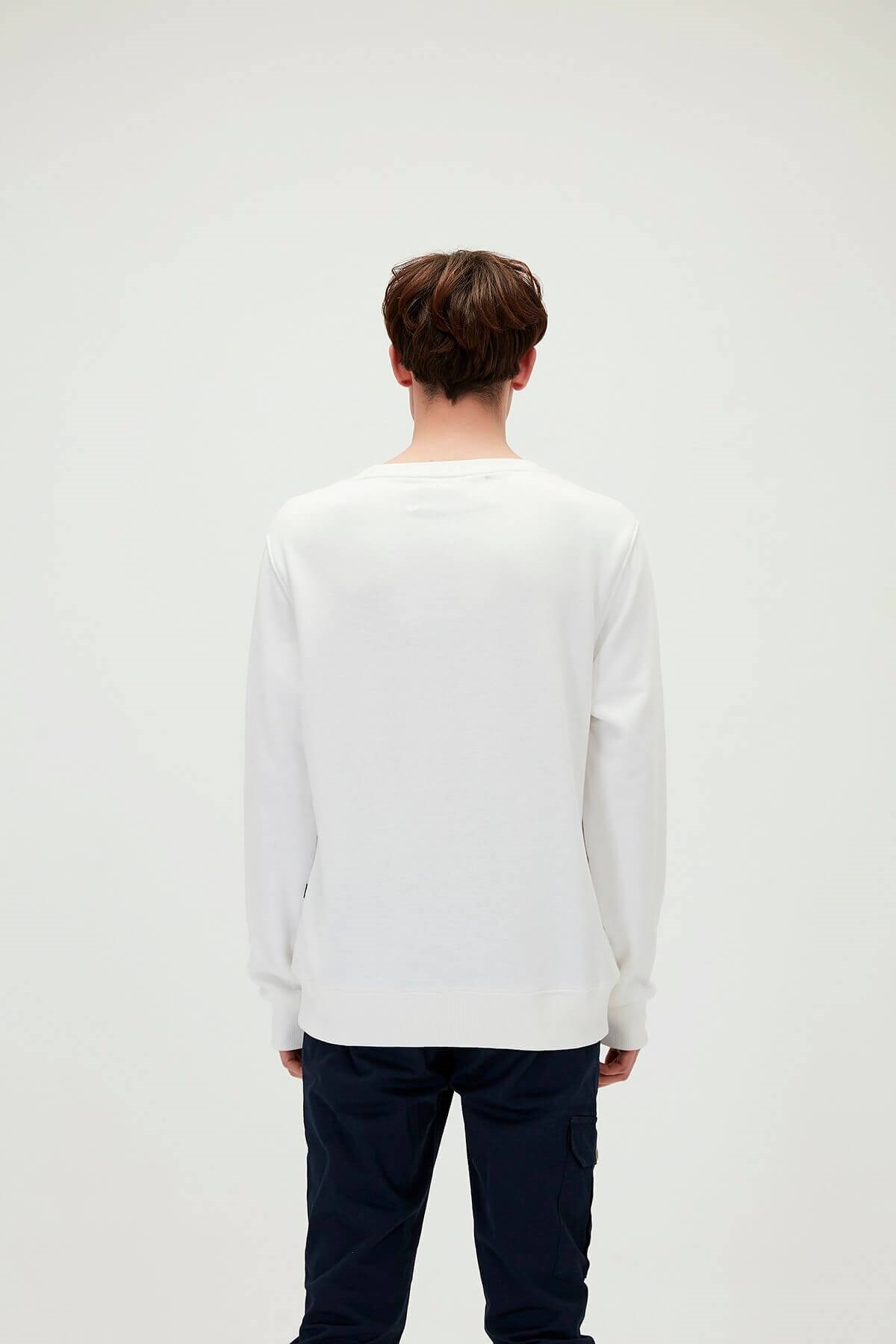 BAD BEARSweatshirtBad Bear Outsıde Erkek Sweatshirt 21.02.12.010 WHTBEYAZ