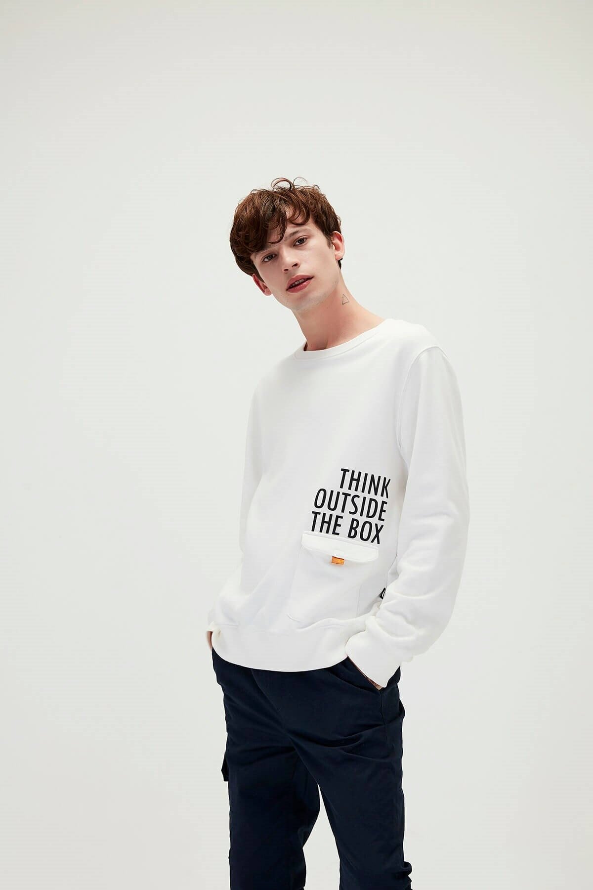 BAD BEARSweatshirtBad Bear Outsıde Erkek Sweatshirt 21.02.12.010 WHTBEYAZ