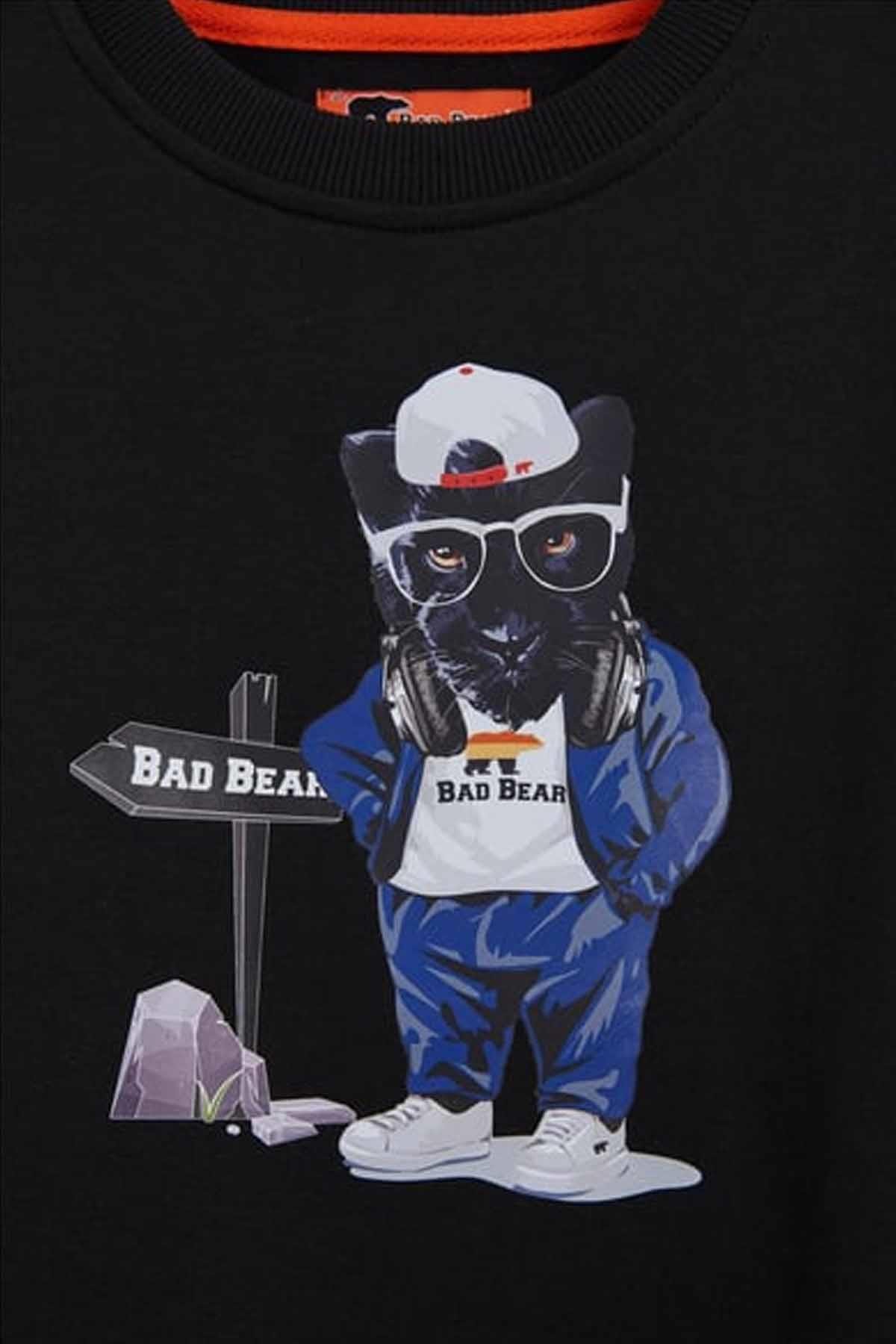 BAD BEARSweatshirtBad bear PANTHER CREWNECK JR Çocuk Sweatshirt 24.06.12.006NIGHT