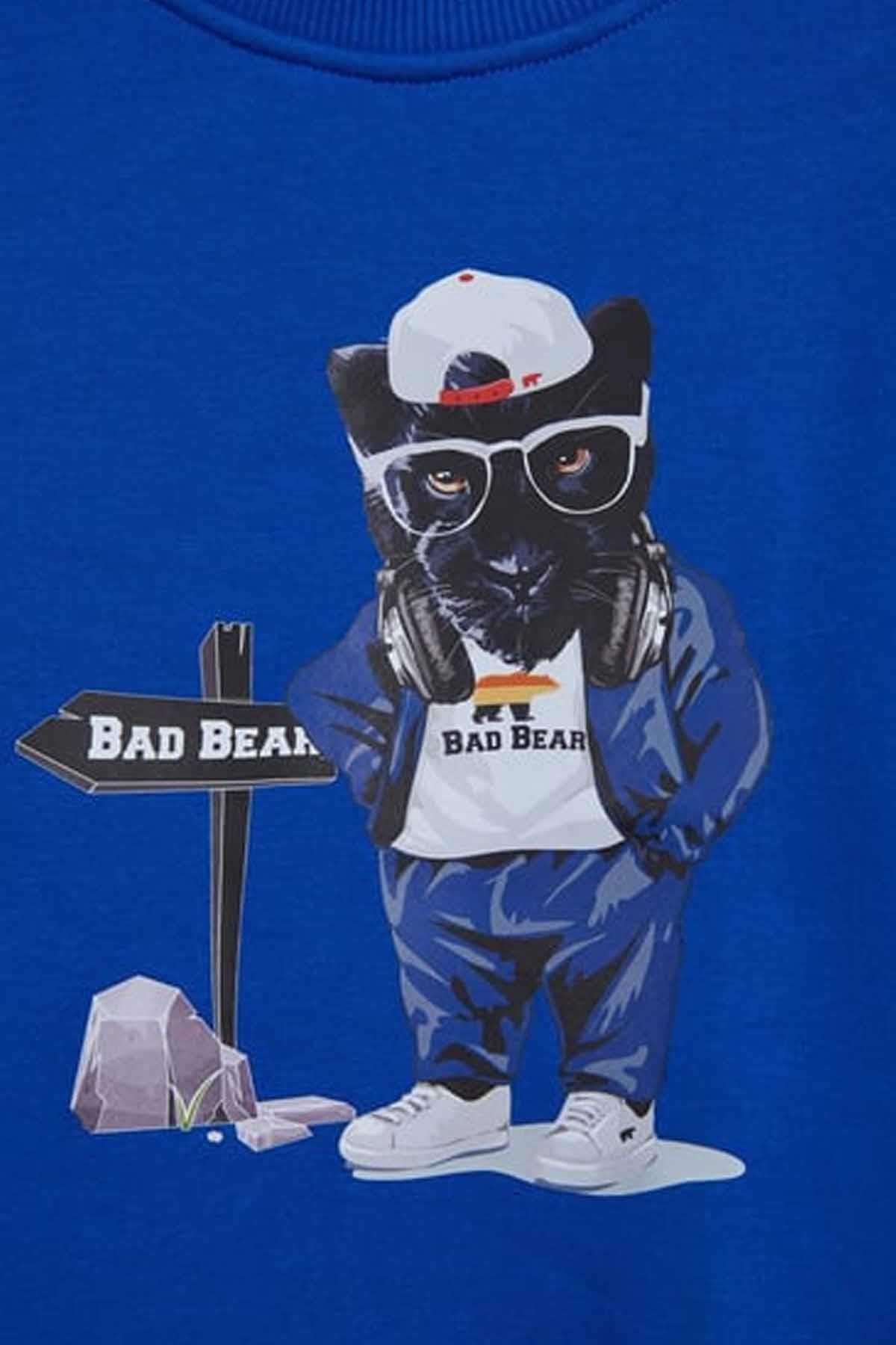 BAD BEARSweatshirtBad bear PANTHER CREWNECK JR Çocuk Sweatshirt 24.06.12.006GENTİ