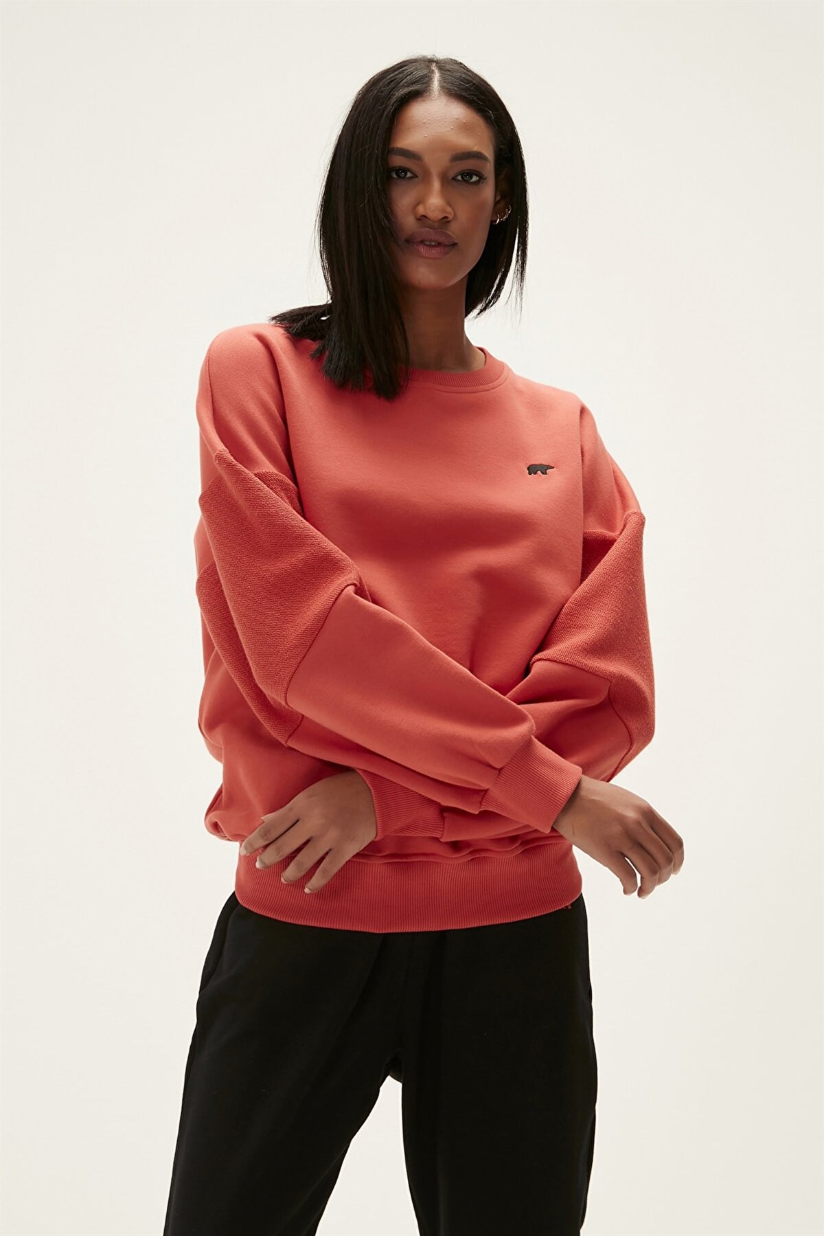 BAD BEARSweatshirtBad Bear Phoebe Crewneck Kadın Sweatshirt 22.04.12.003Kiremit