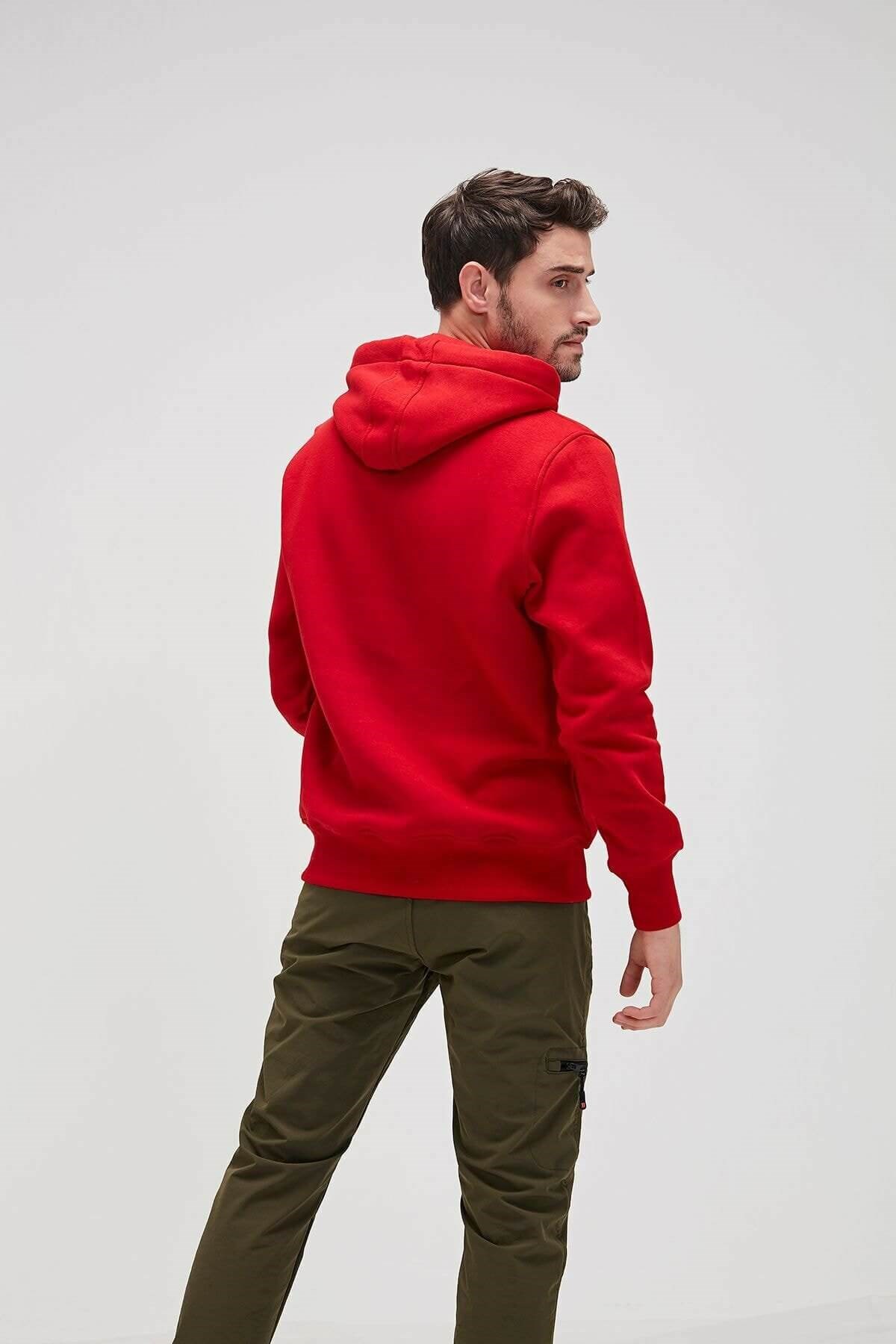 BAD BEARSweatshirtBad Bear Simple Hoodie Erkek Sweatshirt 20.02.12.019-C54CRIMSONRED