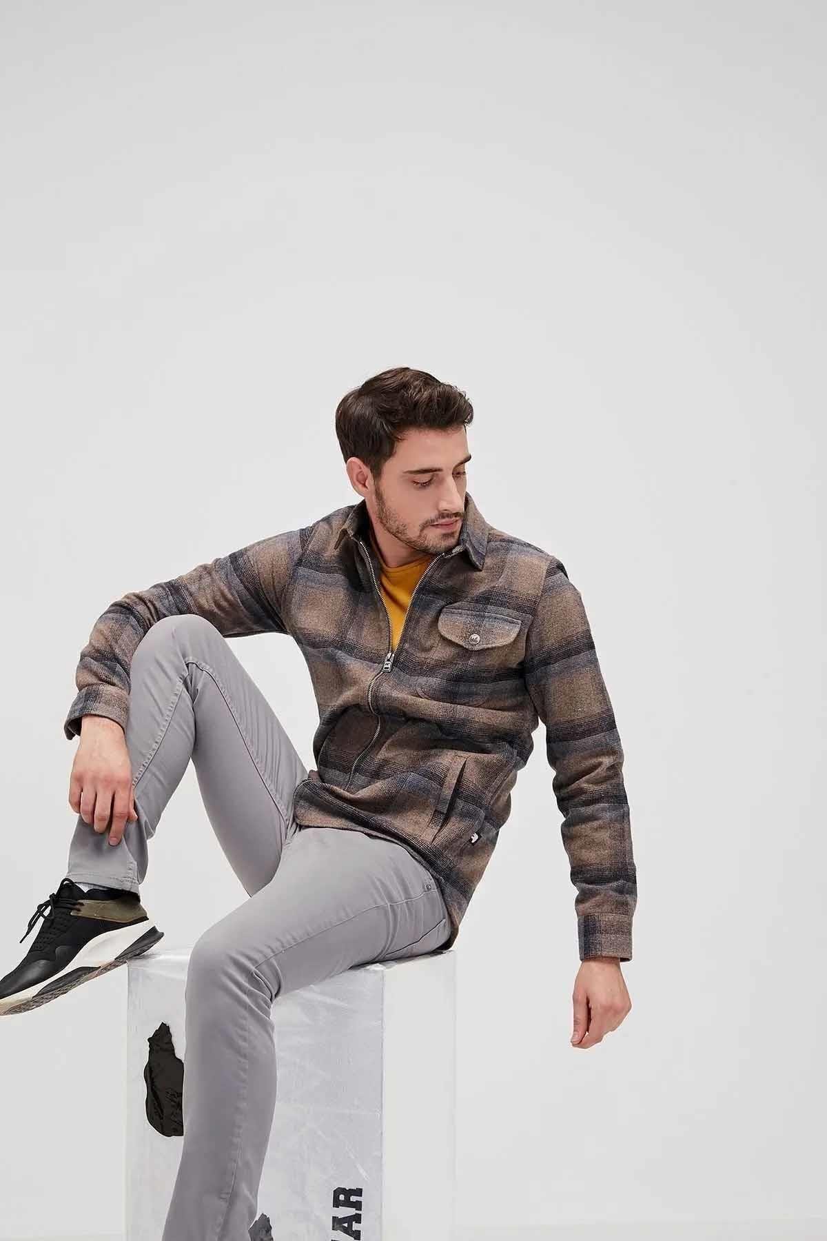 BAD BEARSweatshirtBad Bear WOODANT FULL-ZIP SHIRT Erkek Sweatshirt 20.02.30.002PETROLEUM