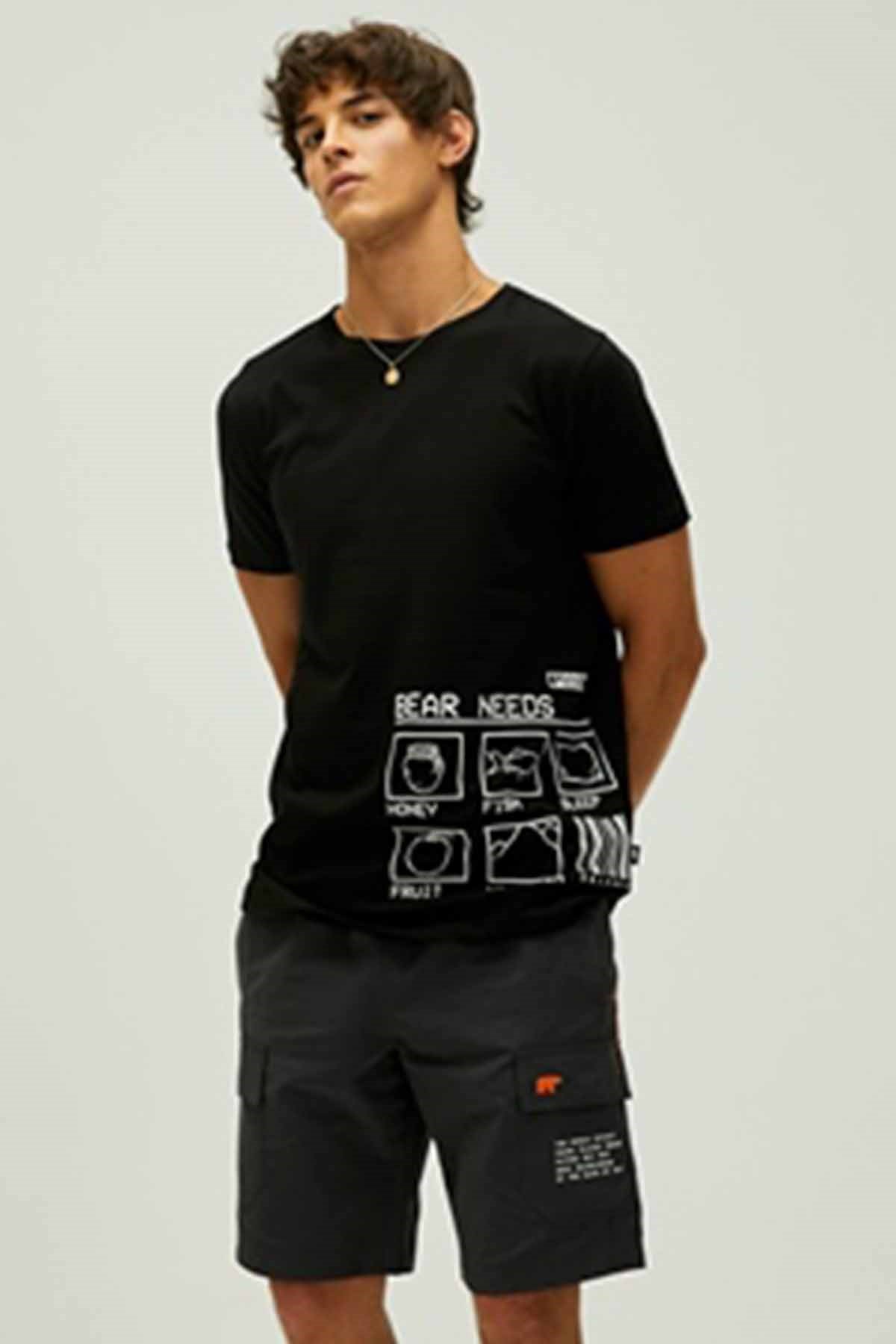 BAD BEARTişörtBad Bear Bear Needs T-Shirt Erkek Tişört 22.01.07.016NIGHT