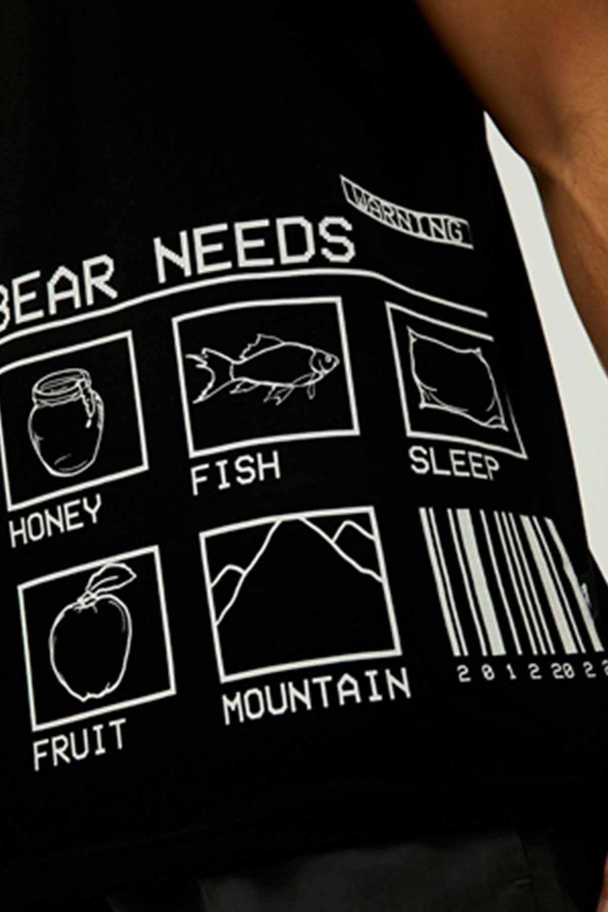 BAD BEARTişörtBad Bear Bear Needs T-Shirt Erkek Tişört 22.01.07.016NIGHT