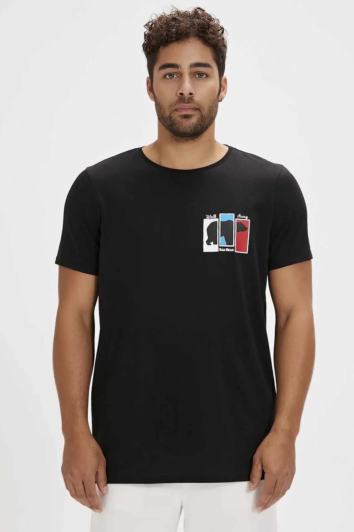 BAD BEARTişörtBad Bear Grizzle T-Shirt Erkek Tişört 24.01.07.019Siyah