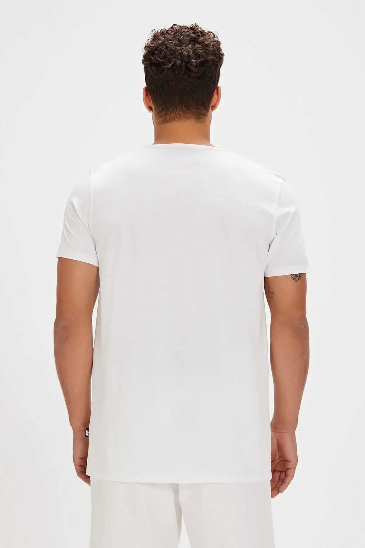 BAD BEARTişörtBad Bear Grizzle T-Shirt Erkek Tişört 24.01.07.019 Off-WhiteBEYAZ