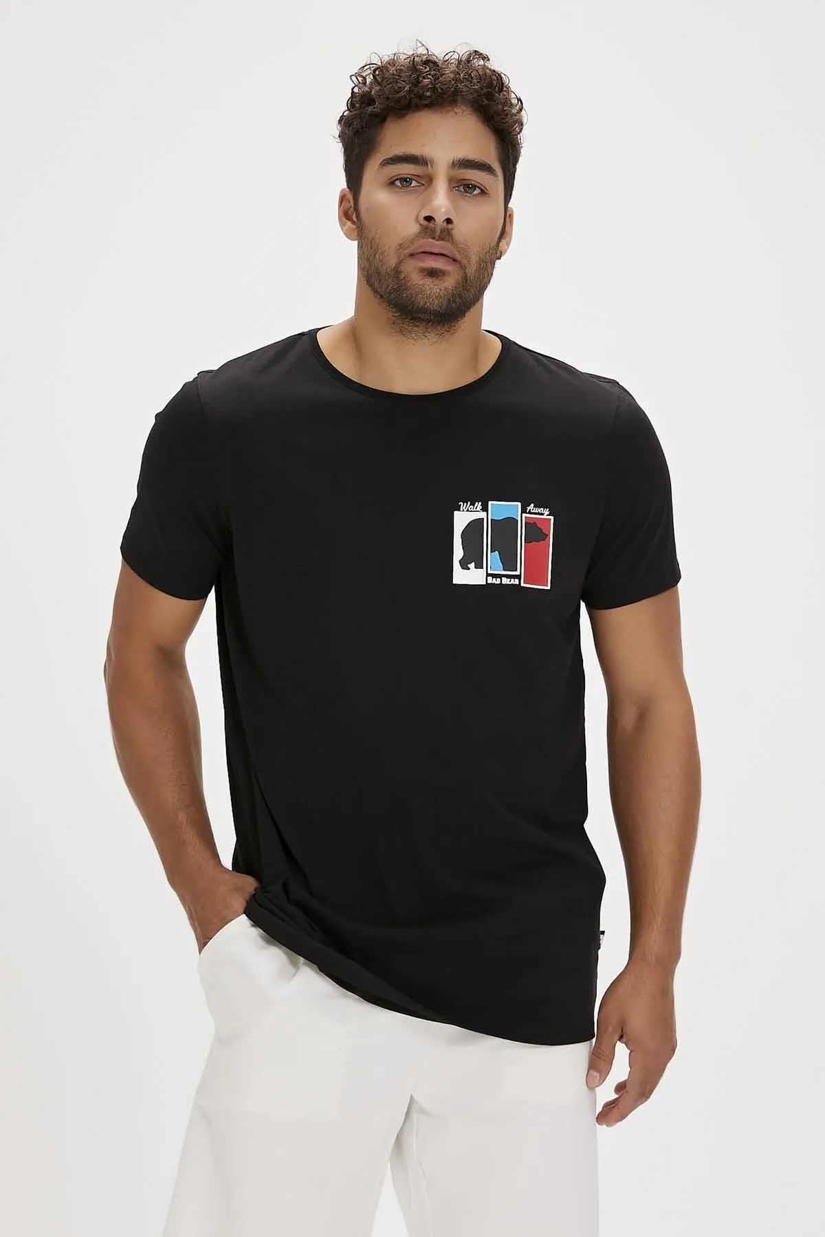 BAD BEARTişörtBad Bear Grizzle T-Shirt Erkek Tişört 24.01.07.019Siyah