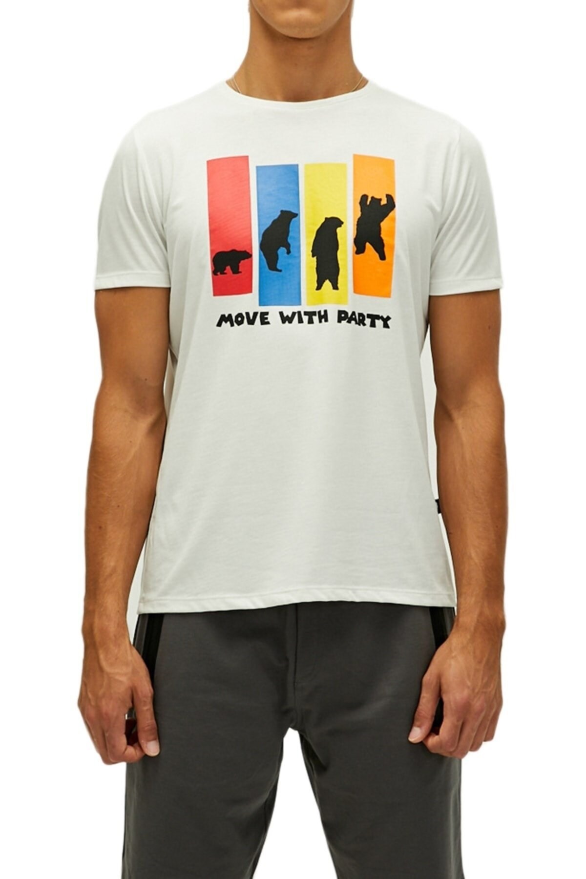 BAD BEARTişörtBad Bear Party Erkek Tişört 22.01.07.036OFF-WHITE