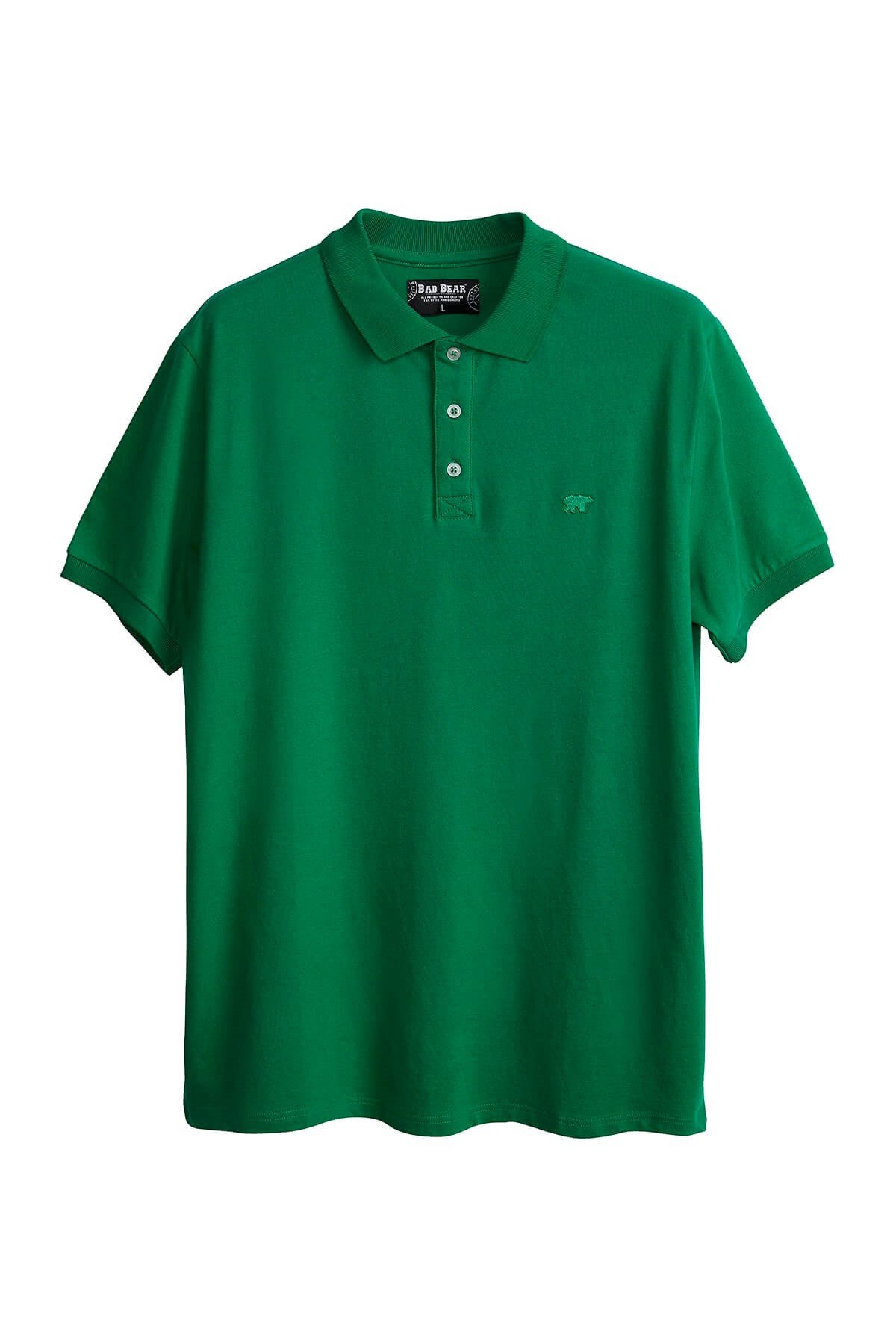 BAD BEARTişörtBad Bear Stark Polo Erkek Tişört 21.01.07.051-Green