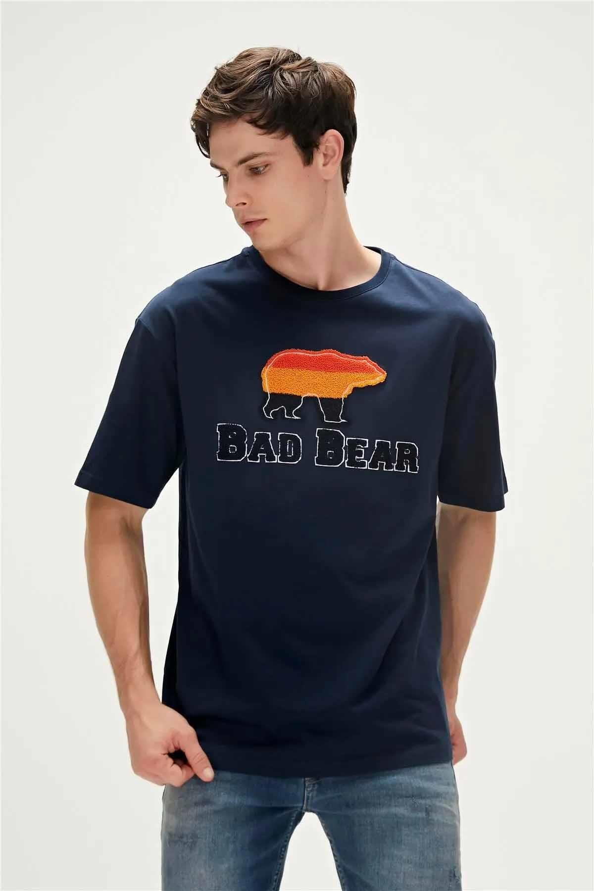 BAD BEARTişörtBad Bear Tripart T-Shirt Erkek Tişört 23.01.07.027 NavyNAVY