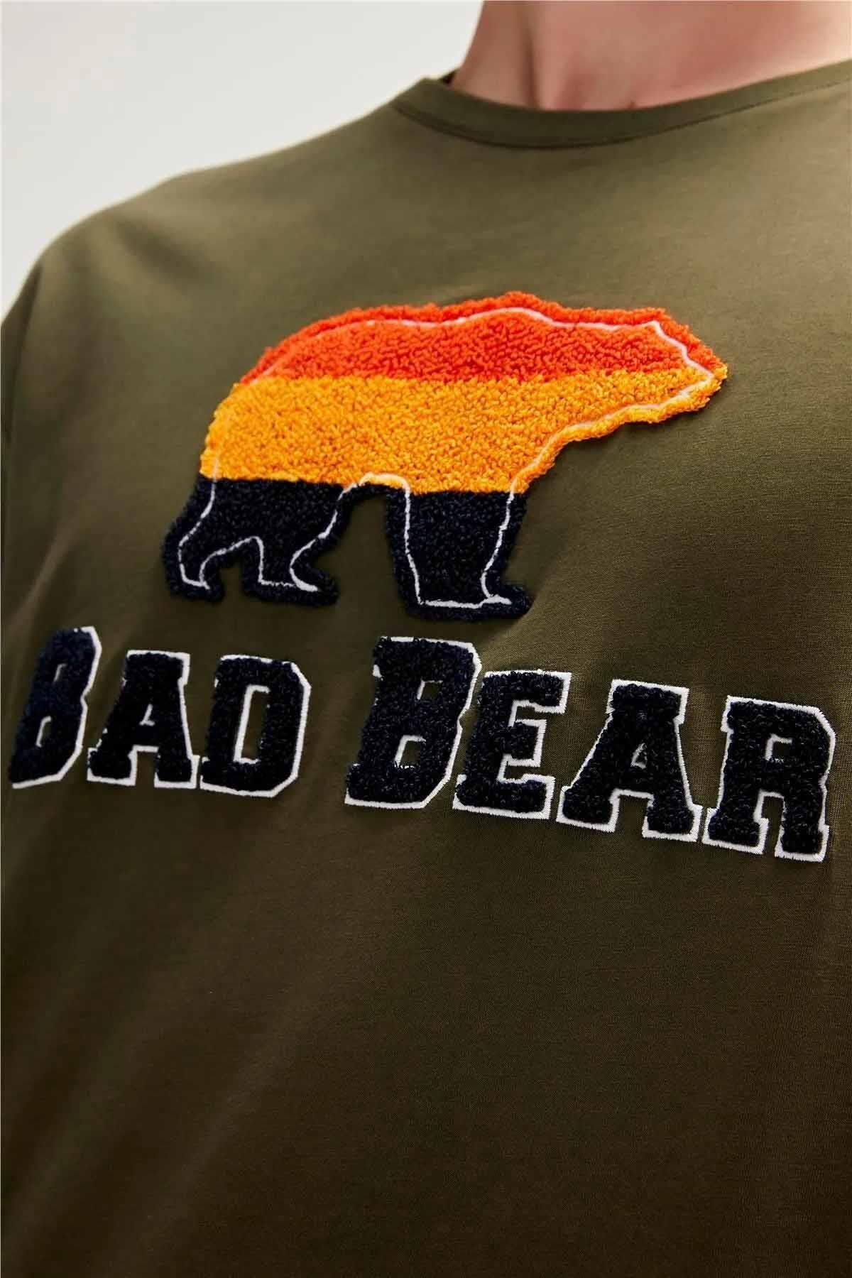BAD BEARTişörtBad Bear Tripart T-Shirt Erkek Tişört 23.01.07.027 HakiHaki