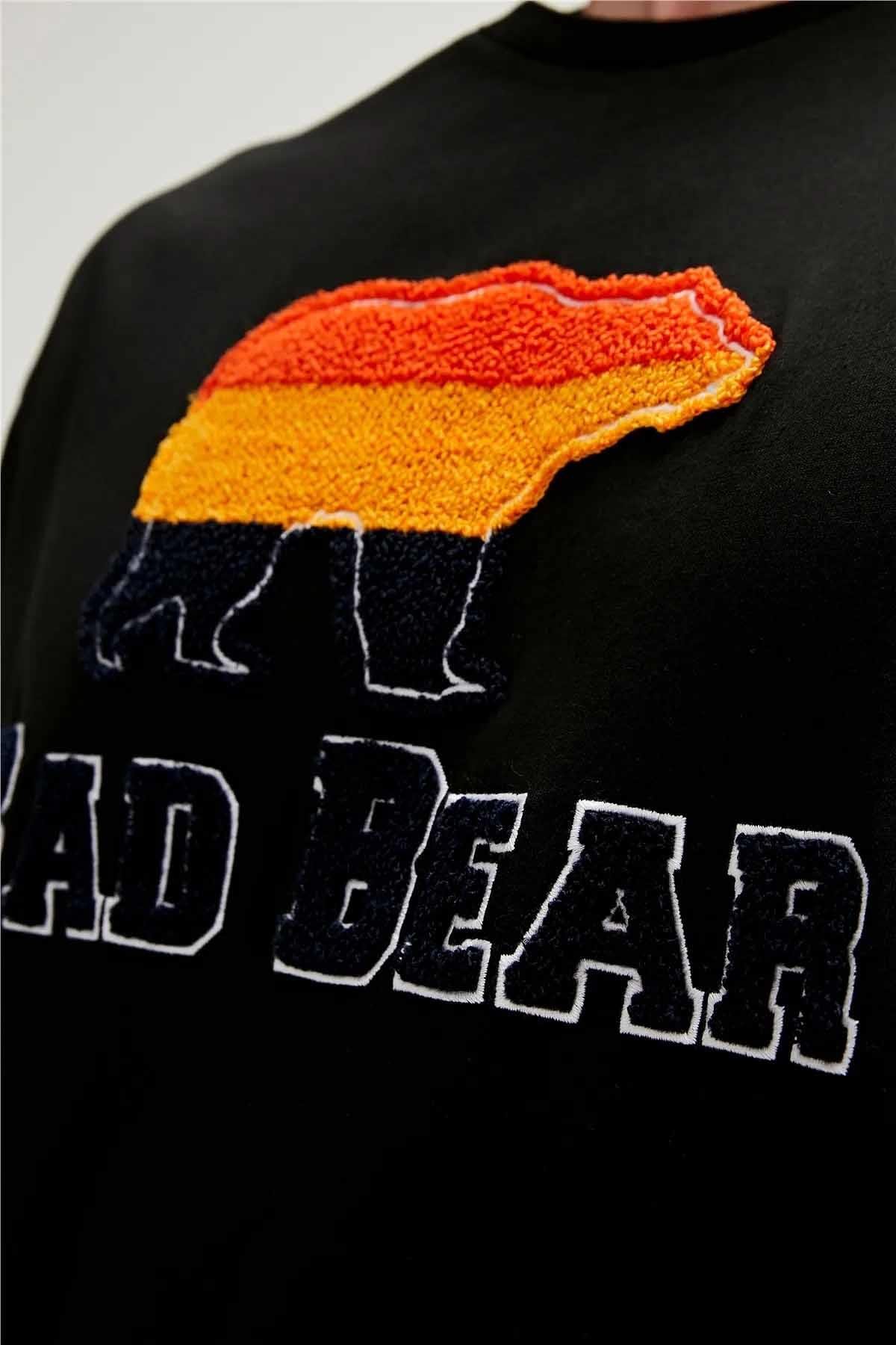 BAD BEARTişörtBad Bear Tripart T-Shirt Erkek Tişört 23.01.07.027 NightSIYAH