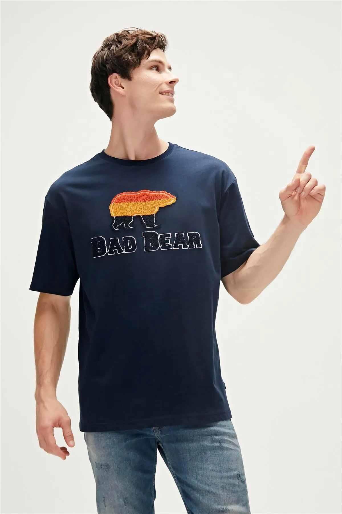 BAD BEARTişörtBad Bear Tripart T-Shirt Erkek Tişört 23.01.07.027 NavyNAVY