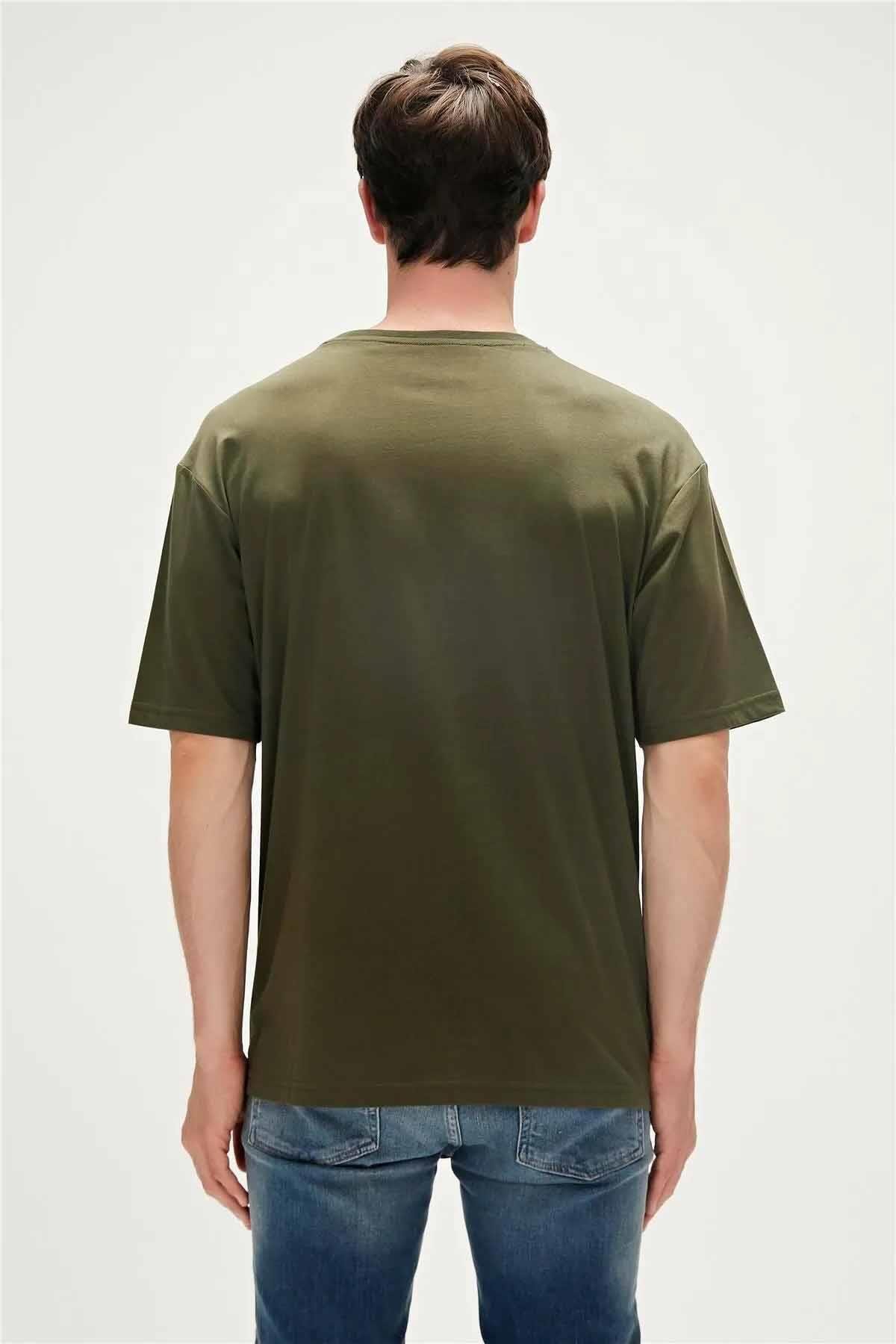 BAD BEARTişörtBad Bear Tripart T-Shirt Erkek Tişört 23.01.07.027 HakiHaki