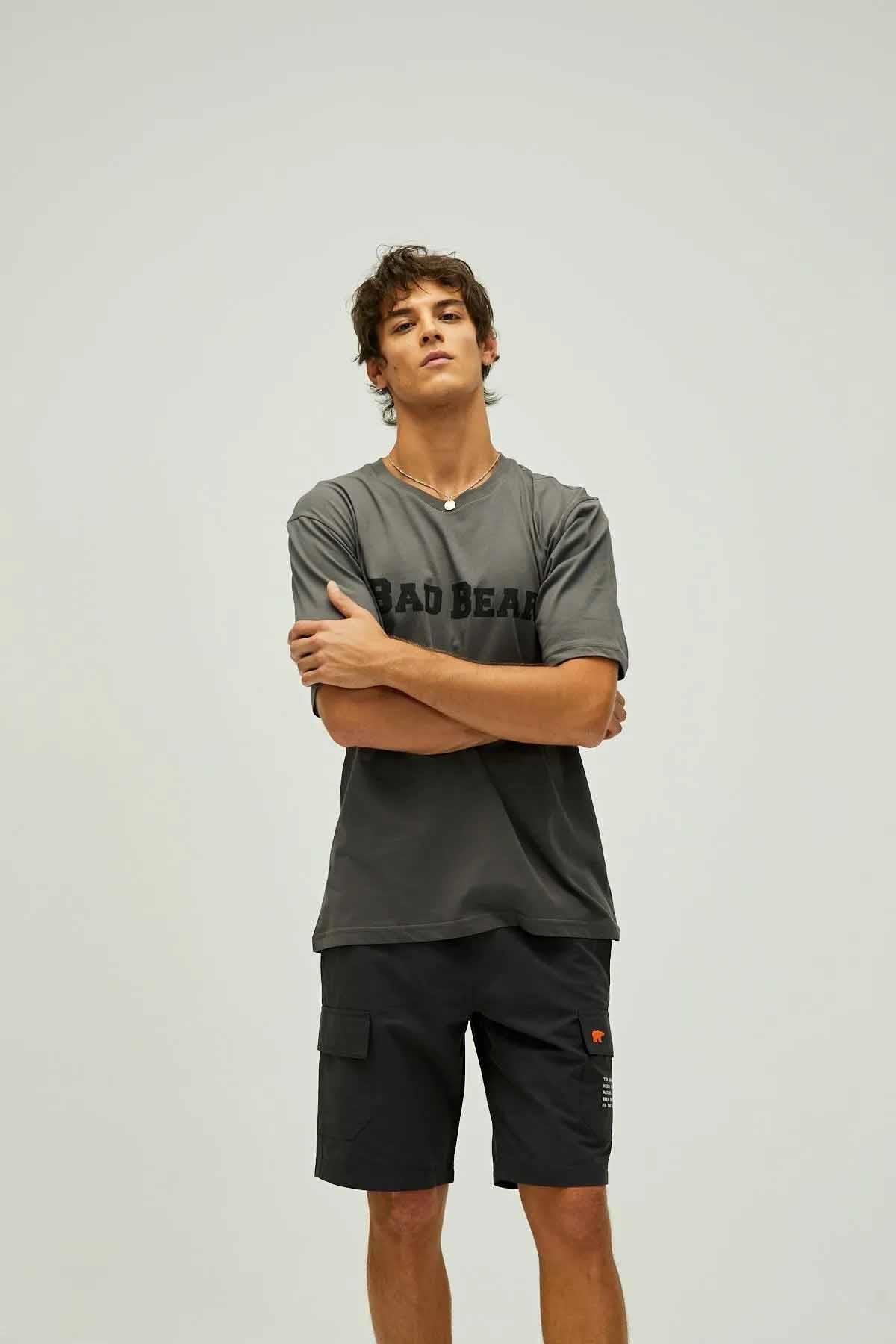 BAD BEARTişörtBadbear Title T-Shirt Erkek Tişört 22.01.07.053 AsphaltASPHALT