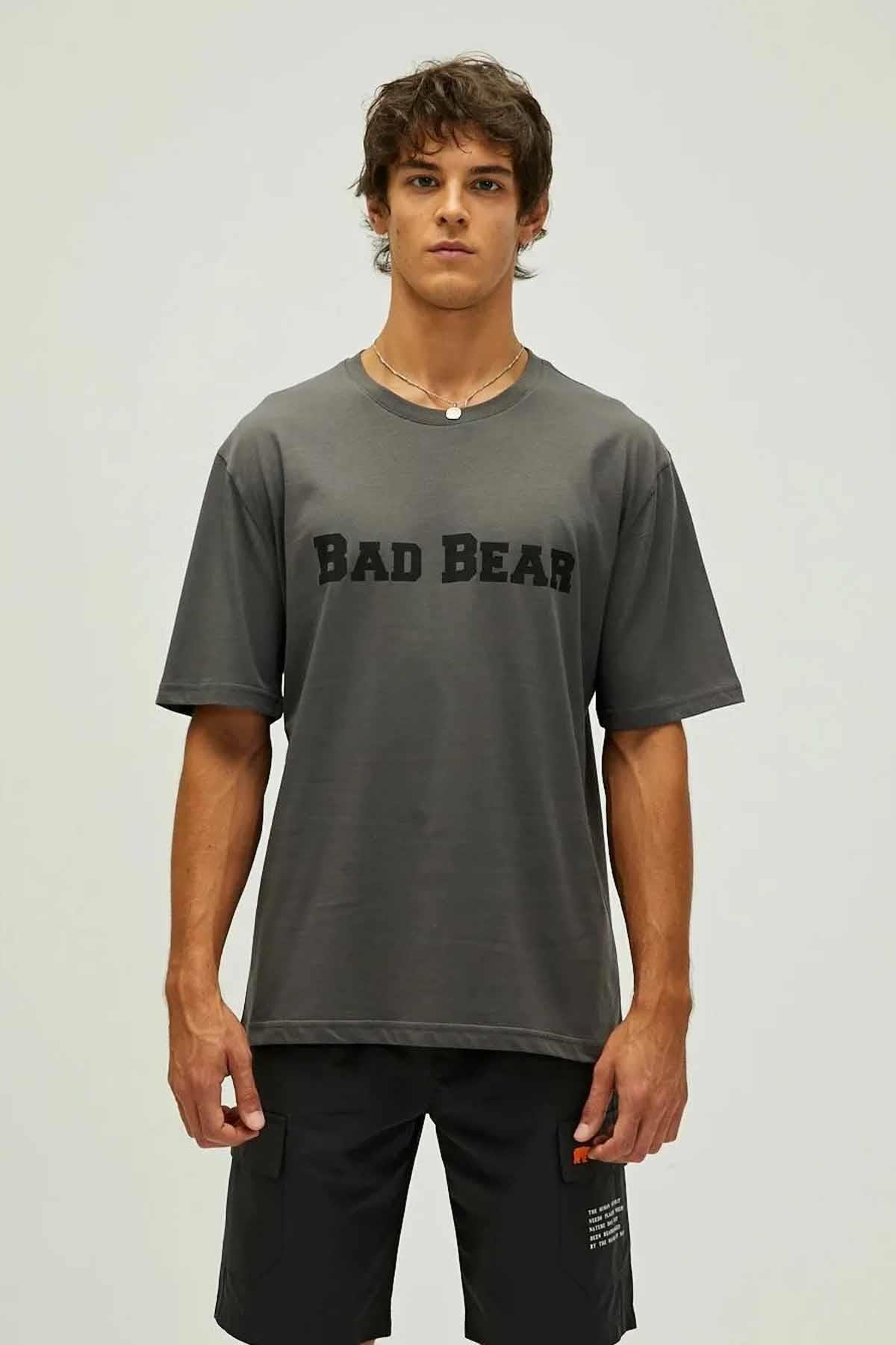 BAD BEARTişörtBadbear Title T-Shirt Erkek Tişört 22.01.07.053 AsphaltASPHALT