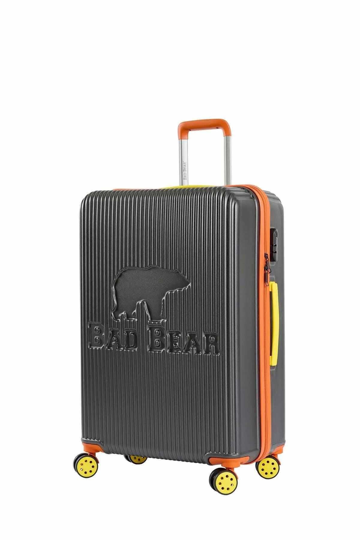 BAD BEARValizBad Bear LOGO SUITCASE 95L Unisex Valiz 23.01.80.001RAVEN