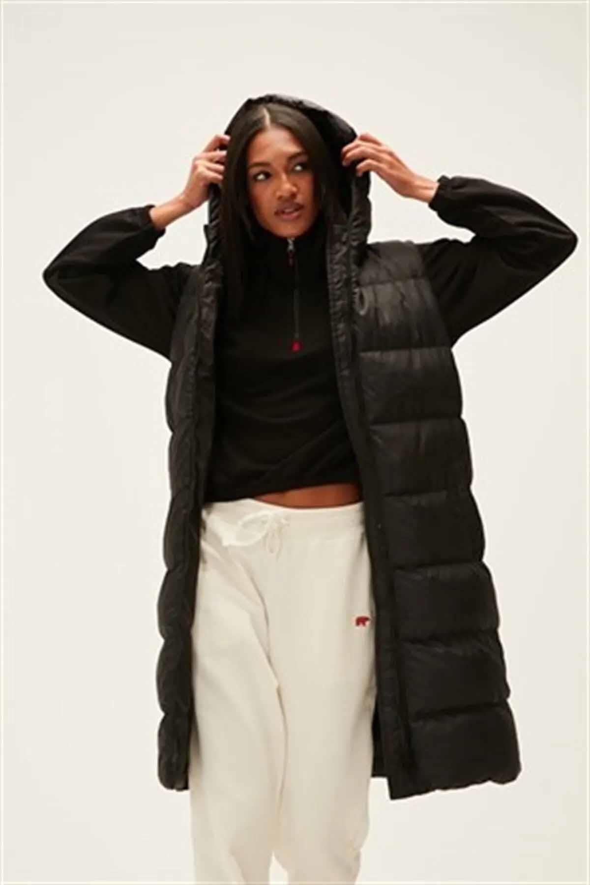 BAD BEARYelekBad Bear WAYFARER PUFFER VEST Kadın Yelek 22.04.17.002SIYAH