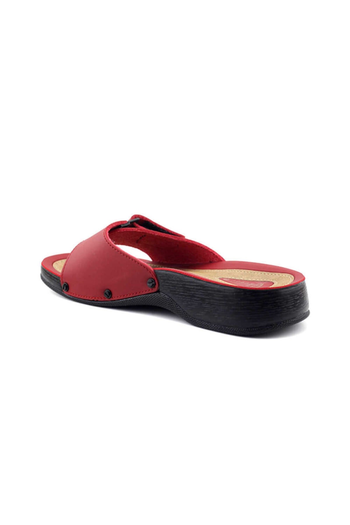CEYOTerlikCeyo 3200-2 Kadın Terlik Ayakkabı 02722-Kırmızı