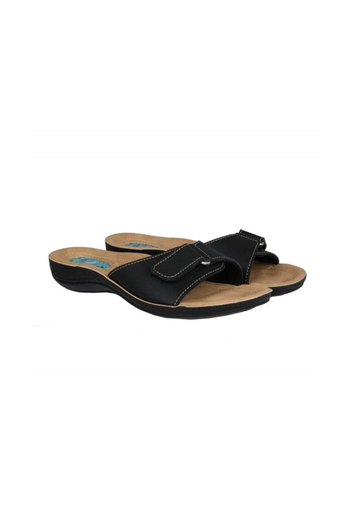 CEYOTerlikCeyo 9808-15 Kadın Terlik Ayakkabı 09415-Siyah