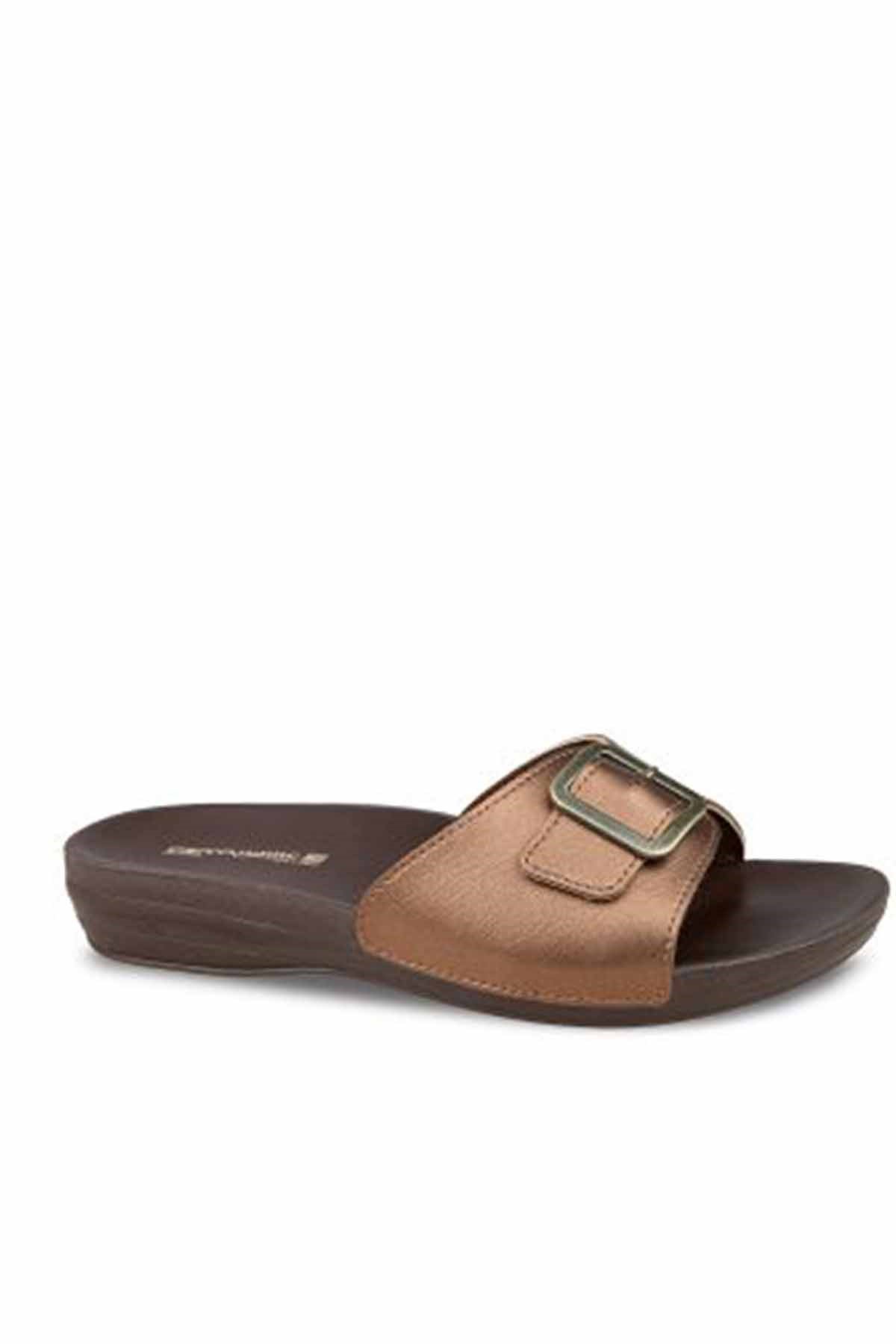 CEYOTerlikCeyo Marina Kadın Terlik Ayakkabı 03235BAKIR