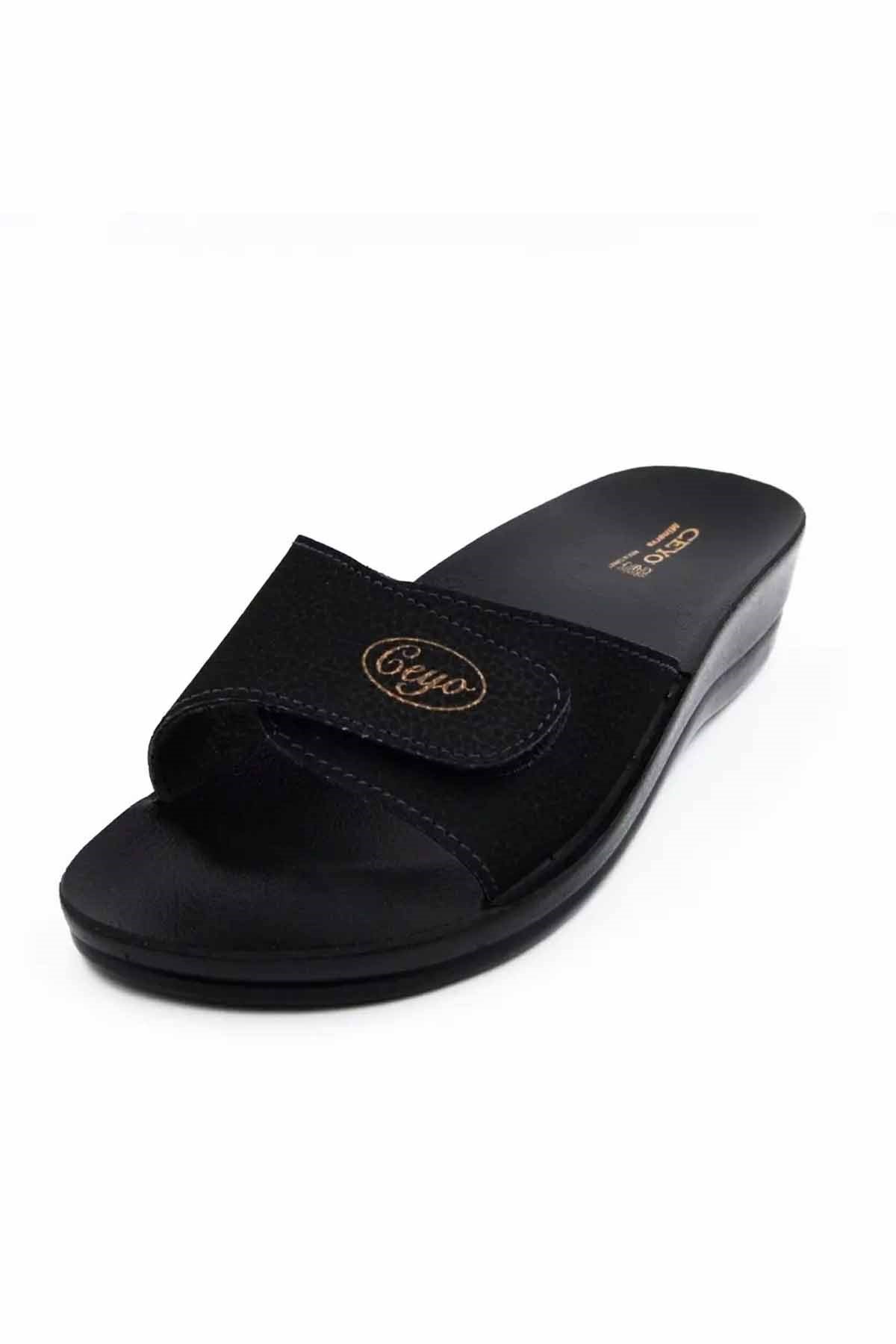 CEYOTerlikCeyo MINERVA-CIRTLI Kadın Terlik Ayakkabı 02402SEDEF SYH