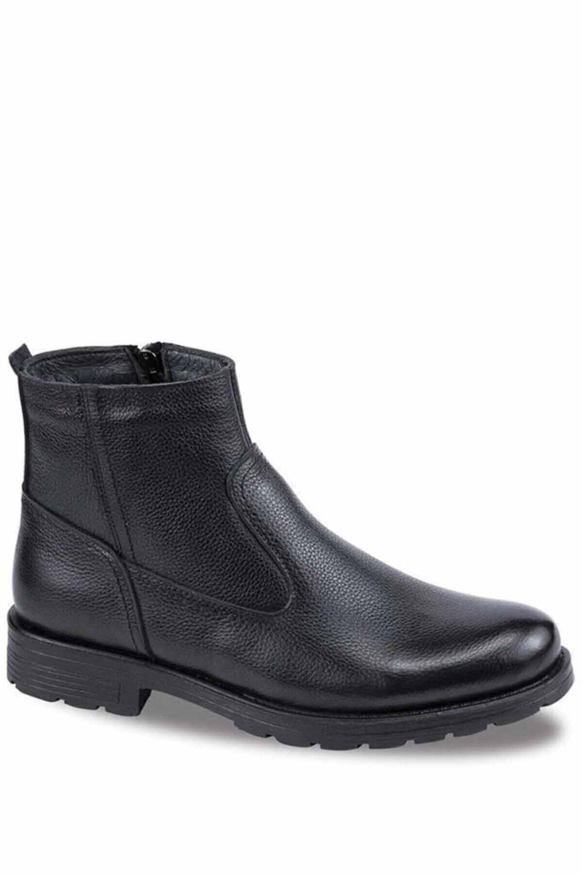 GEPPETTOBotErkek Siyah Termo Taban Kışlık Bot Erkek Bot Ayakkabı RS GptSIYAH
